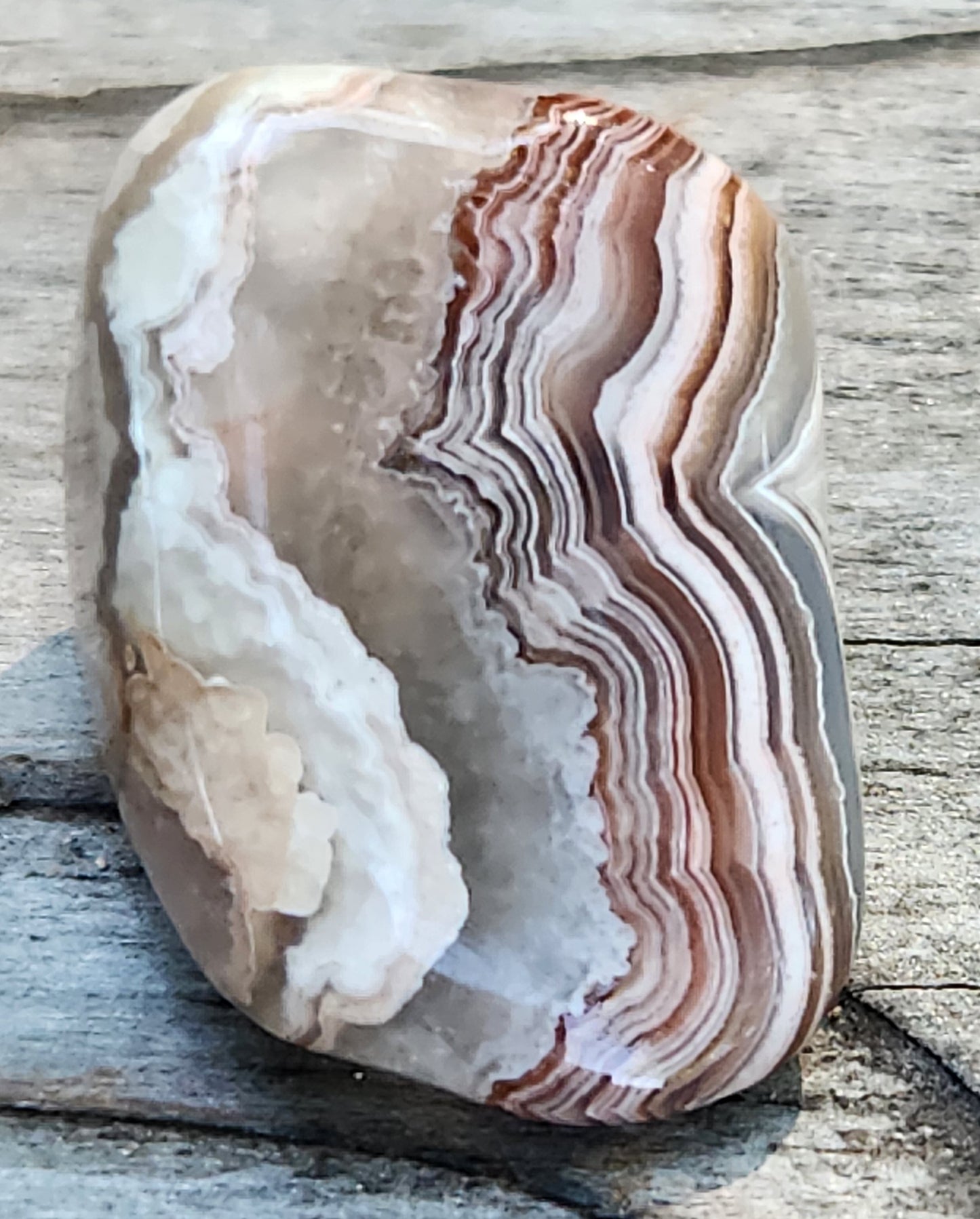 Tumbled Crazy Lace Agate, Self Tumbled, Item TA358