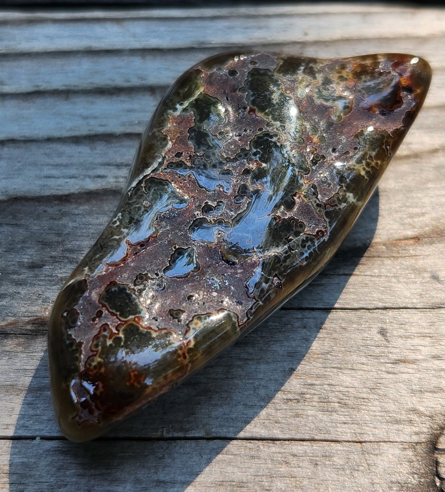 Tumbled Crazy Lace Agate, Self Tumbled, Item TA359