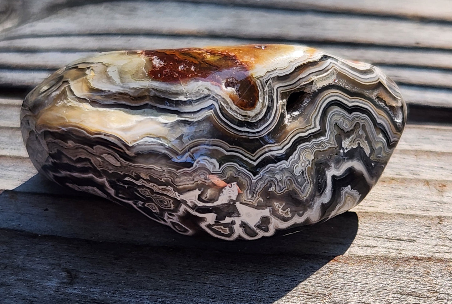 Tumbled Crazy Lace Agate, Self Tumbled, Item TA360