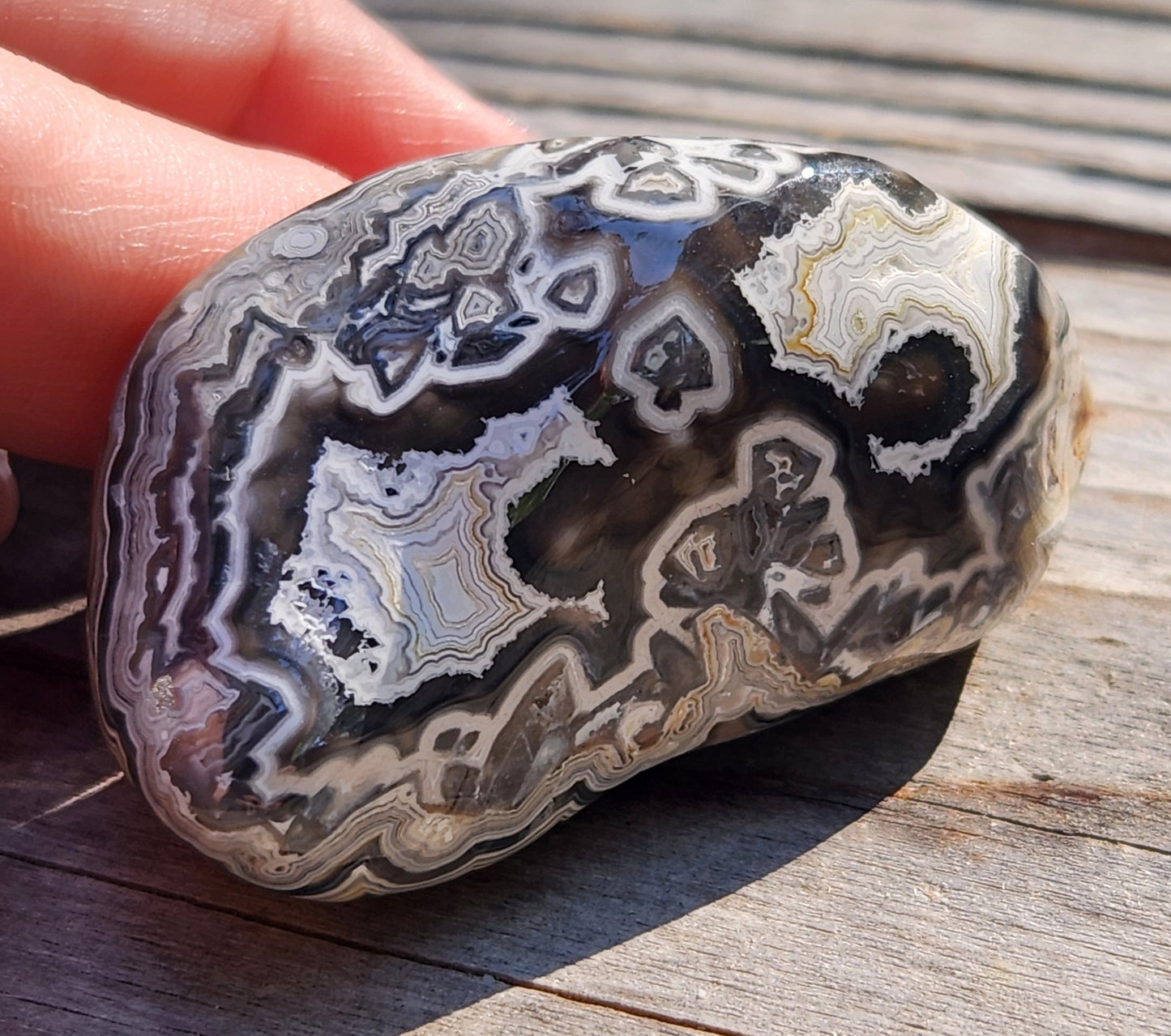 Tumbled Crazy Lace Agate, Self Tumbled, Item TA360