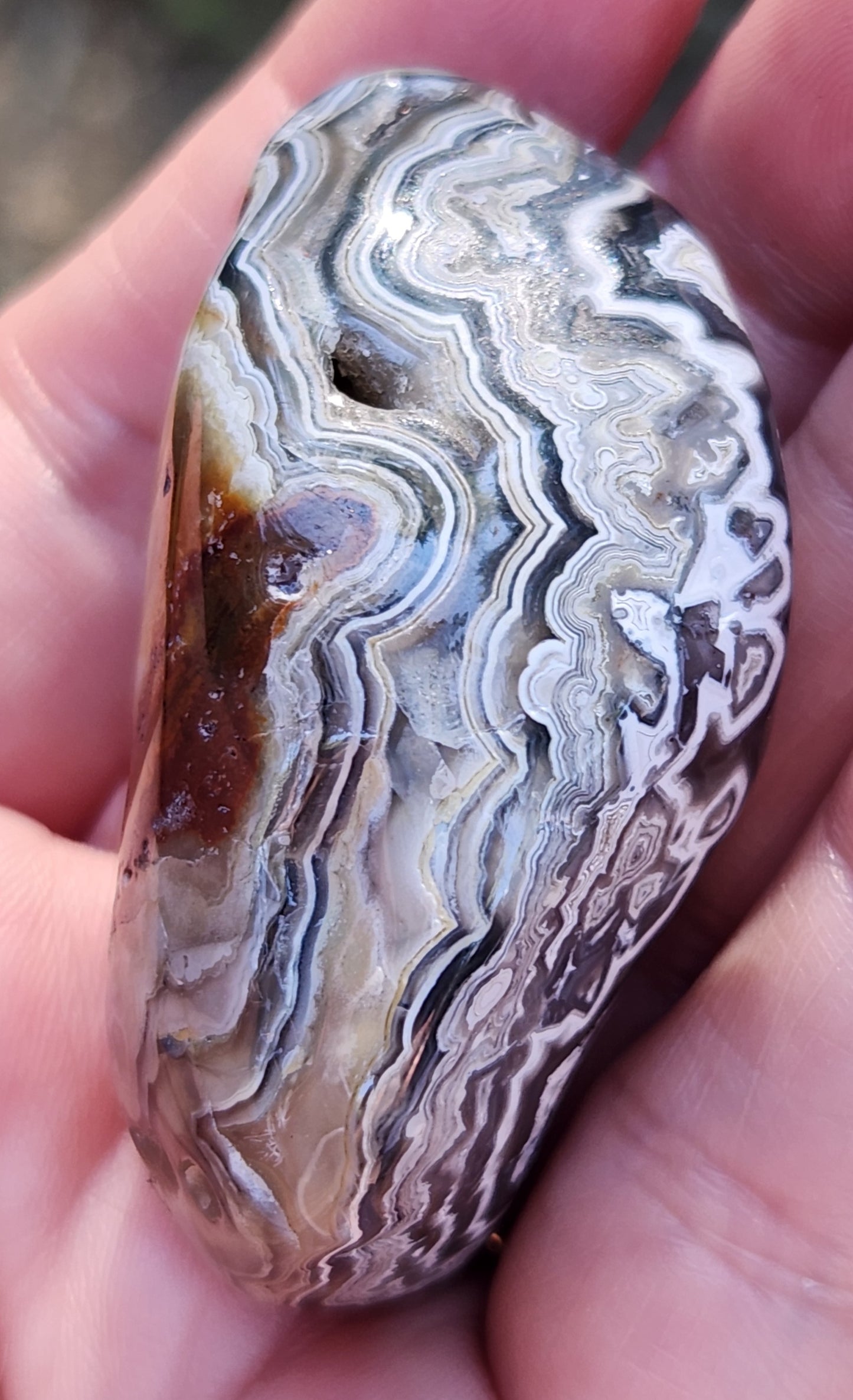 Tumbled Crazy Lace Agate, Self Tumbled, Item TA360