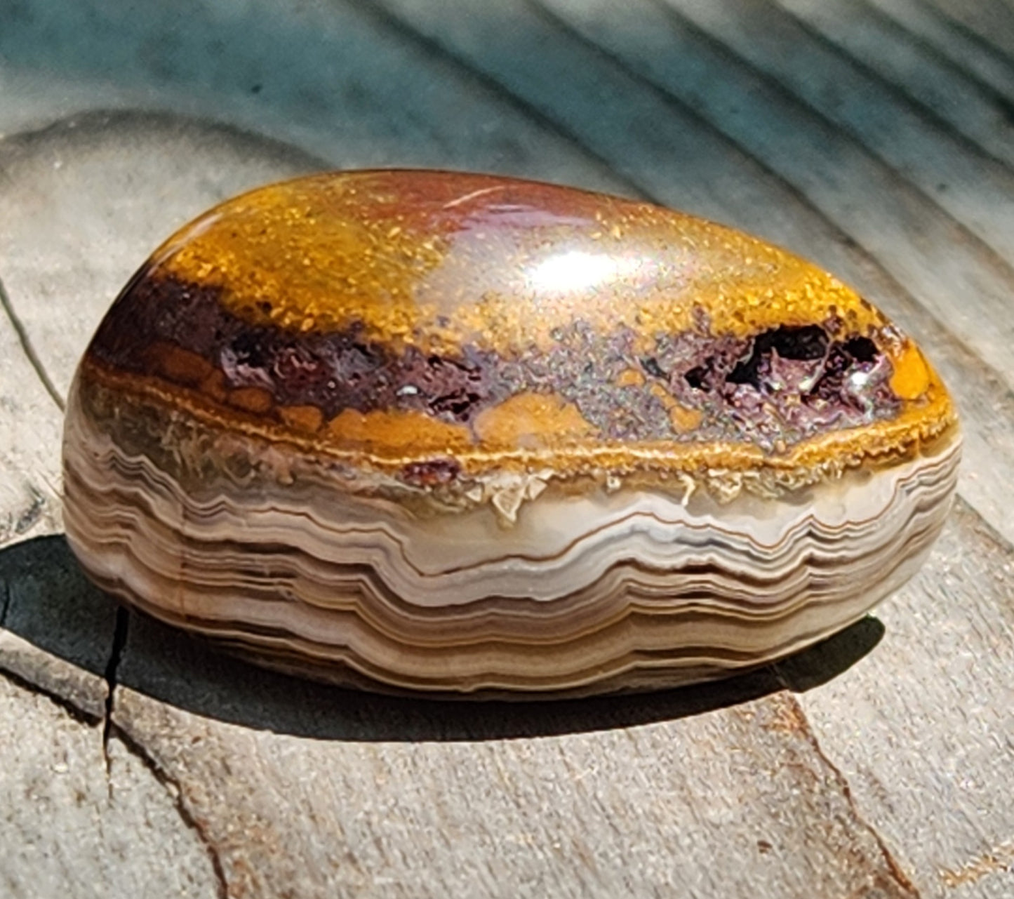 Tumbled Crazy Lace Agate, Self Tumbled, Item TA362