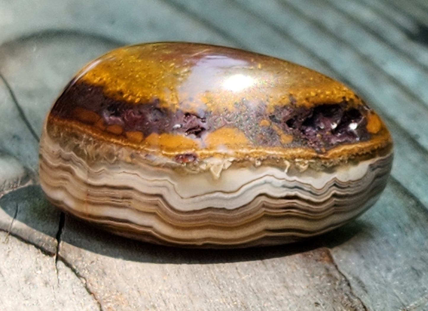 Tumbled Crazy Lace Agate, Self Tumbled, Item TA362