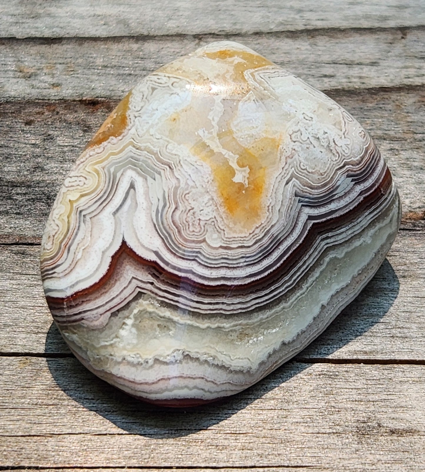 Tumbled Crazy Lace Agate, Self Tumbled, Item TA364