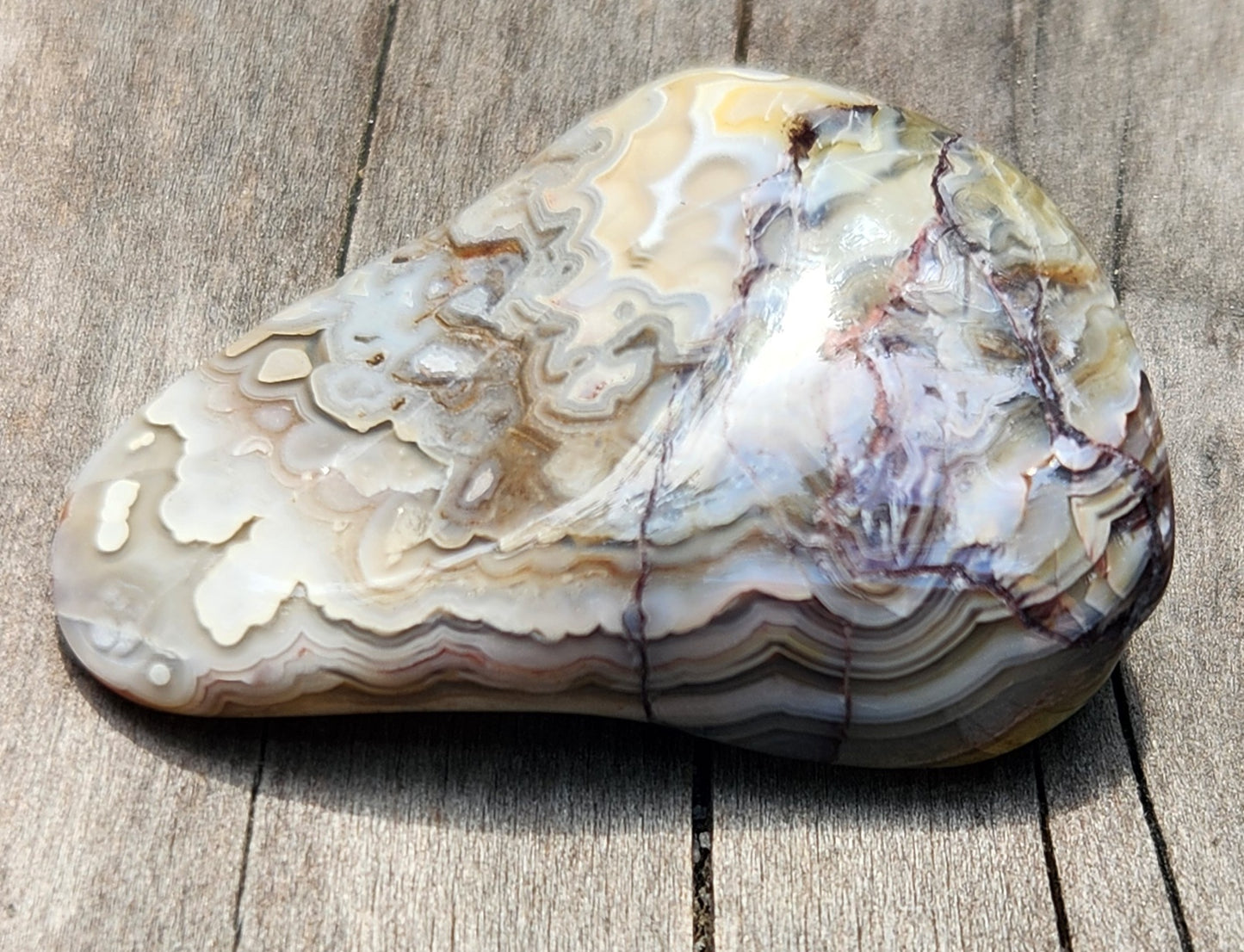 Tumbled Crazy Lace Agate, Self Tumbled, Item TA373