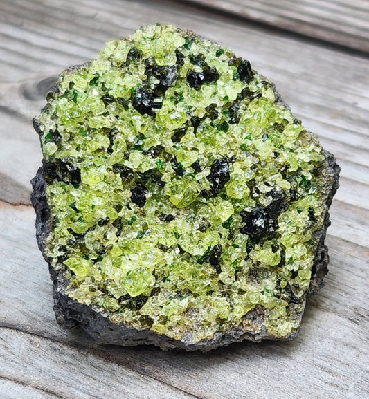 Peridot Olivine on Basalt Specimen ItemSP387