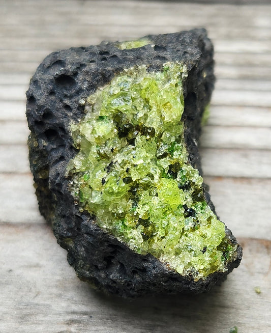 Peridot Olivine on Basalt Specimen ItemSP388