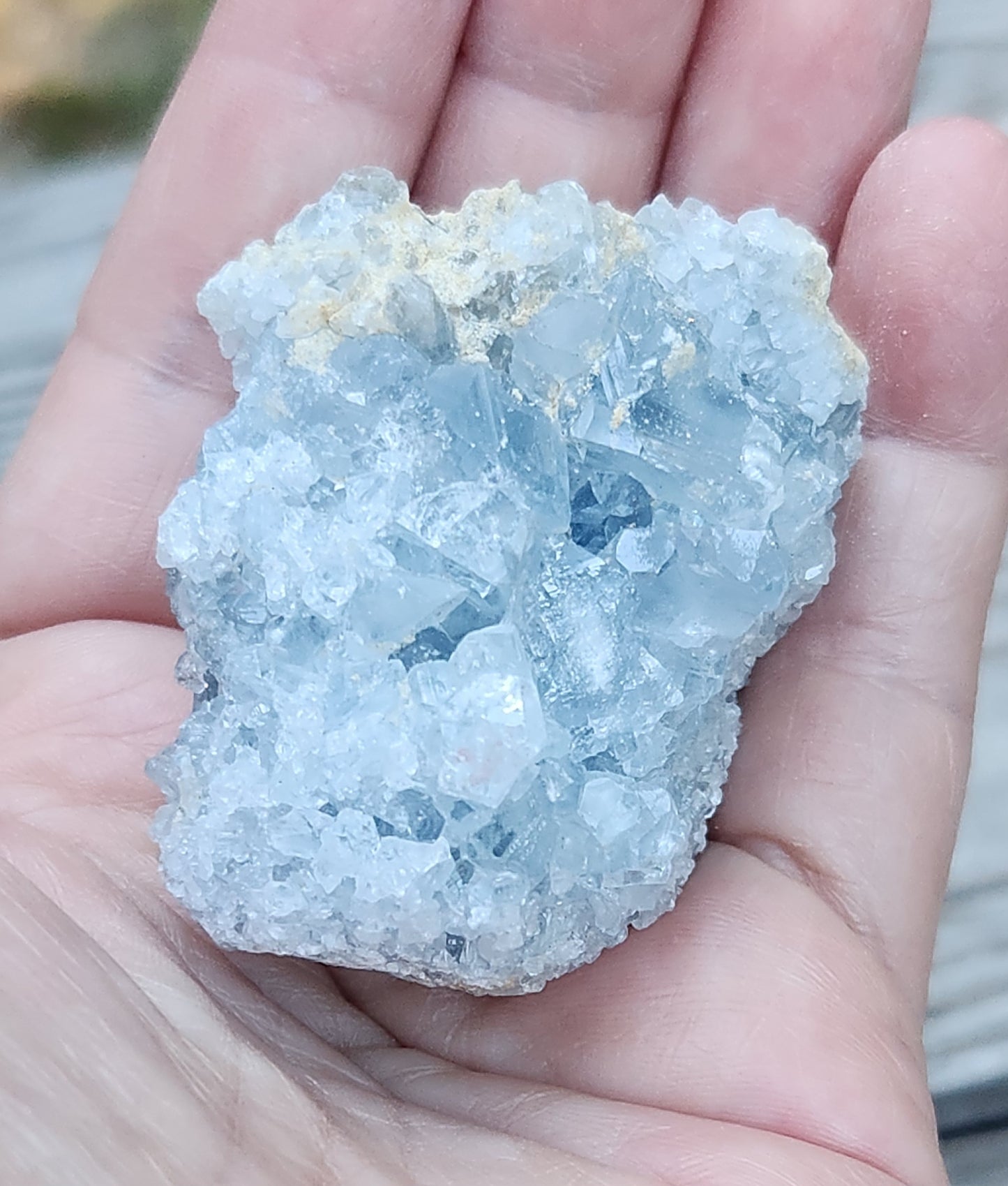 Celestite Celestine Crystal Cluster Specimen Item RC431