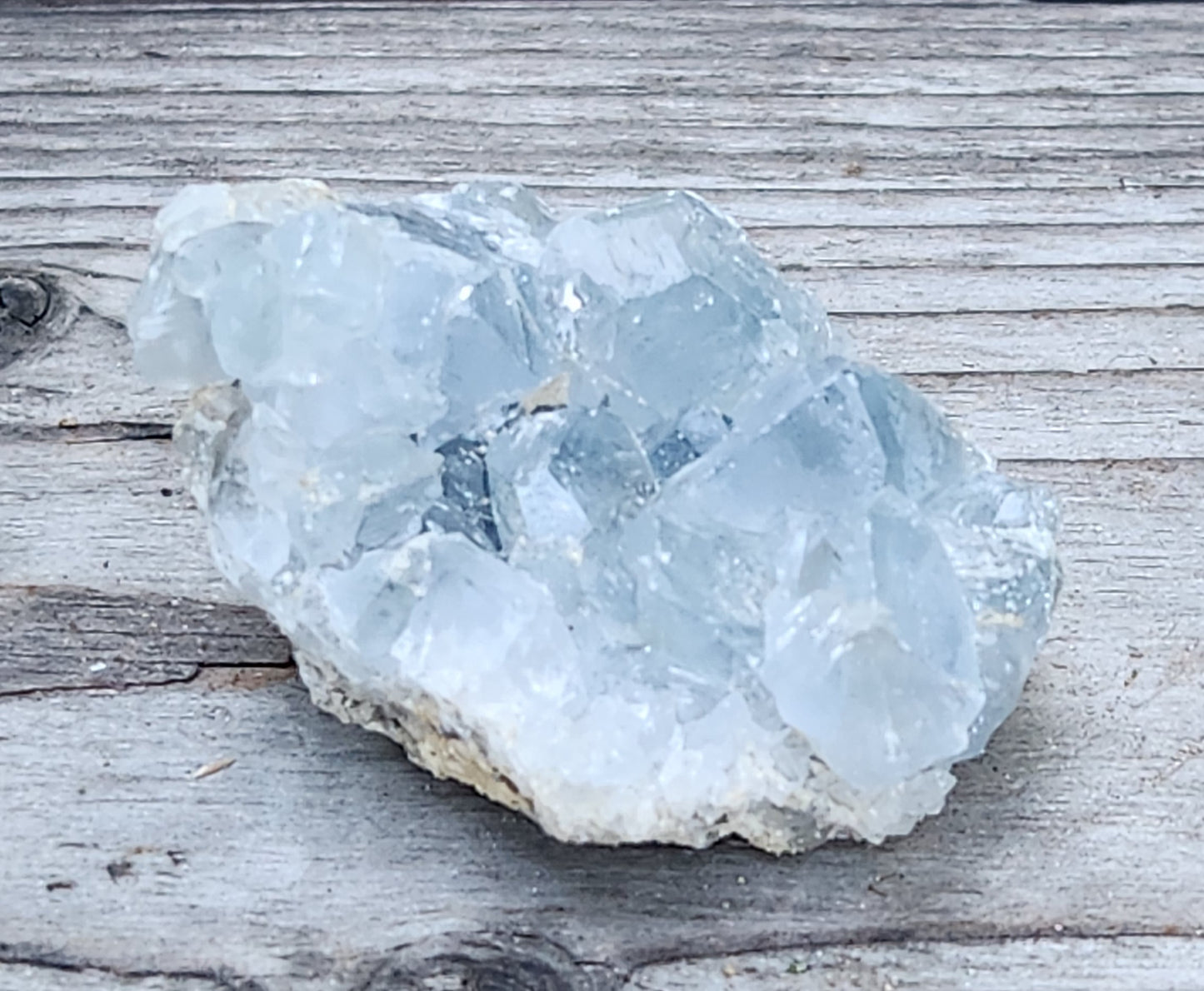 Celestite Celestine Crystal Cluster Specimen Item RC432