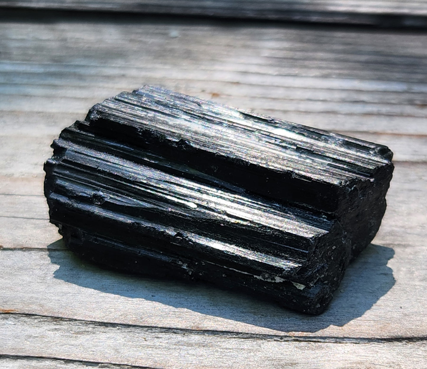 Raw Black Tourmaline Crystal Item RC424
