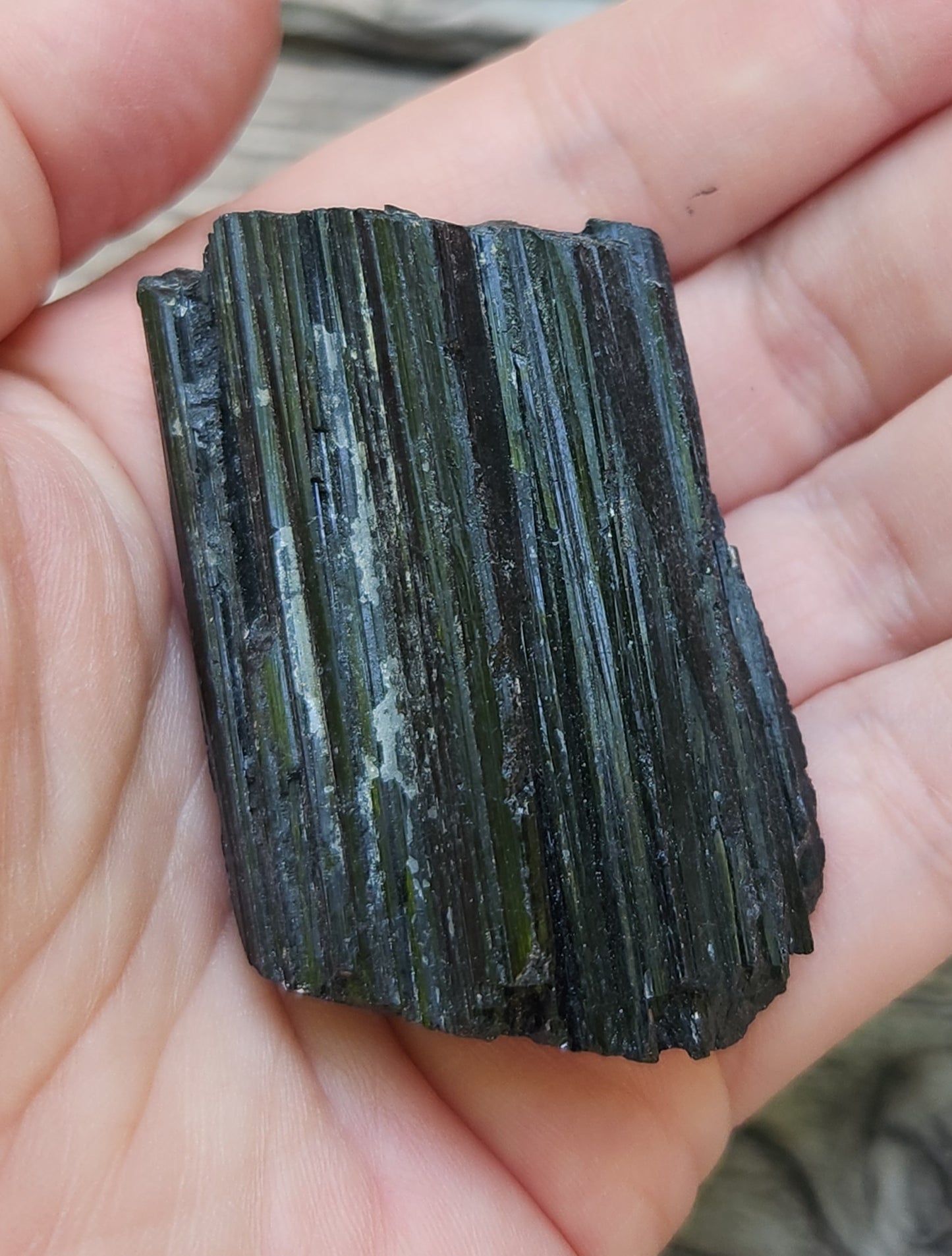 Raw Black Tourmaline Crystal Item RC424
