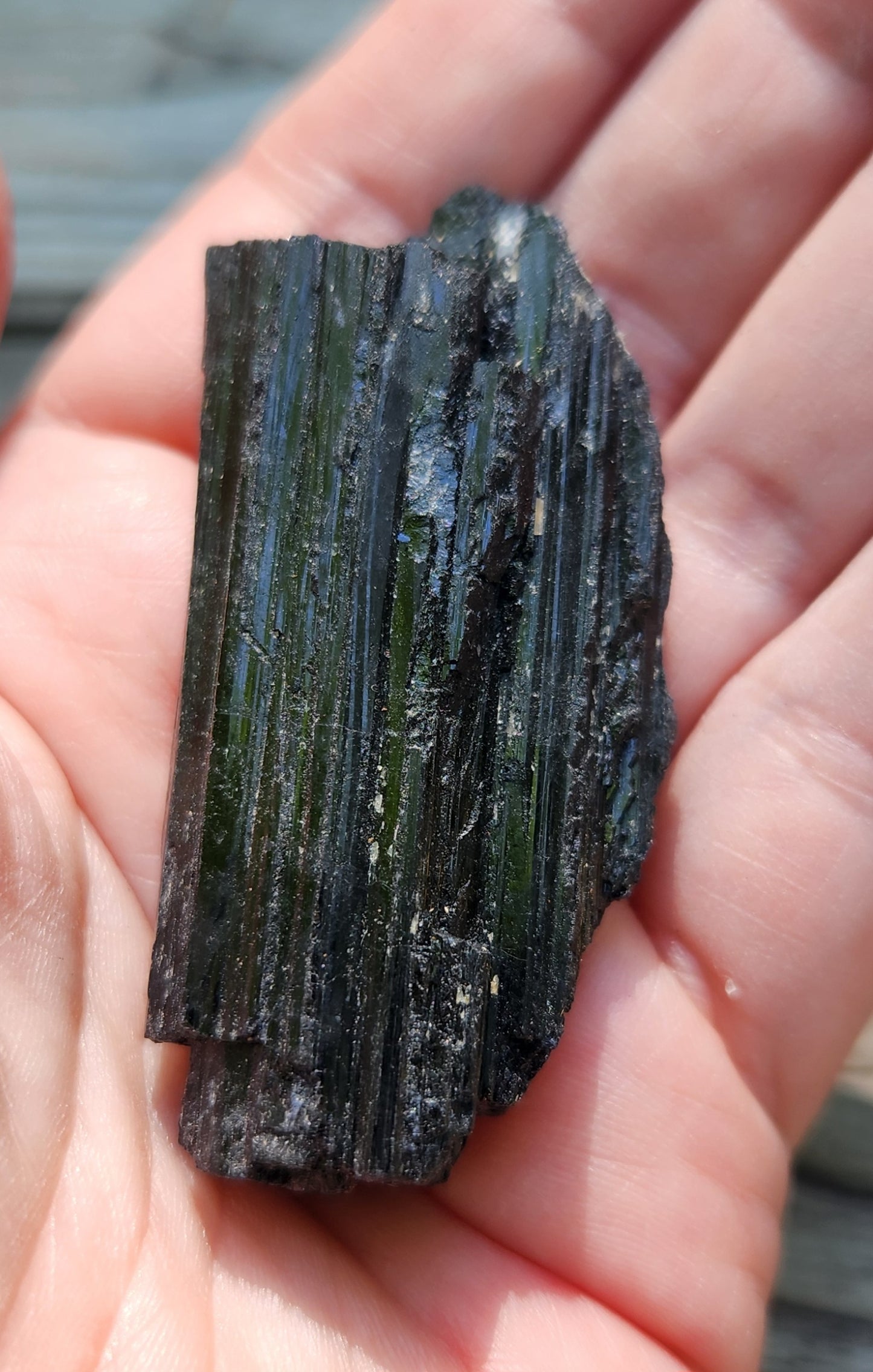Raw Black Tourmaline Crystal Item RC425