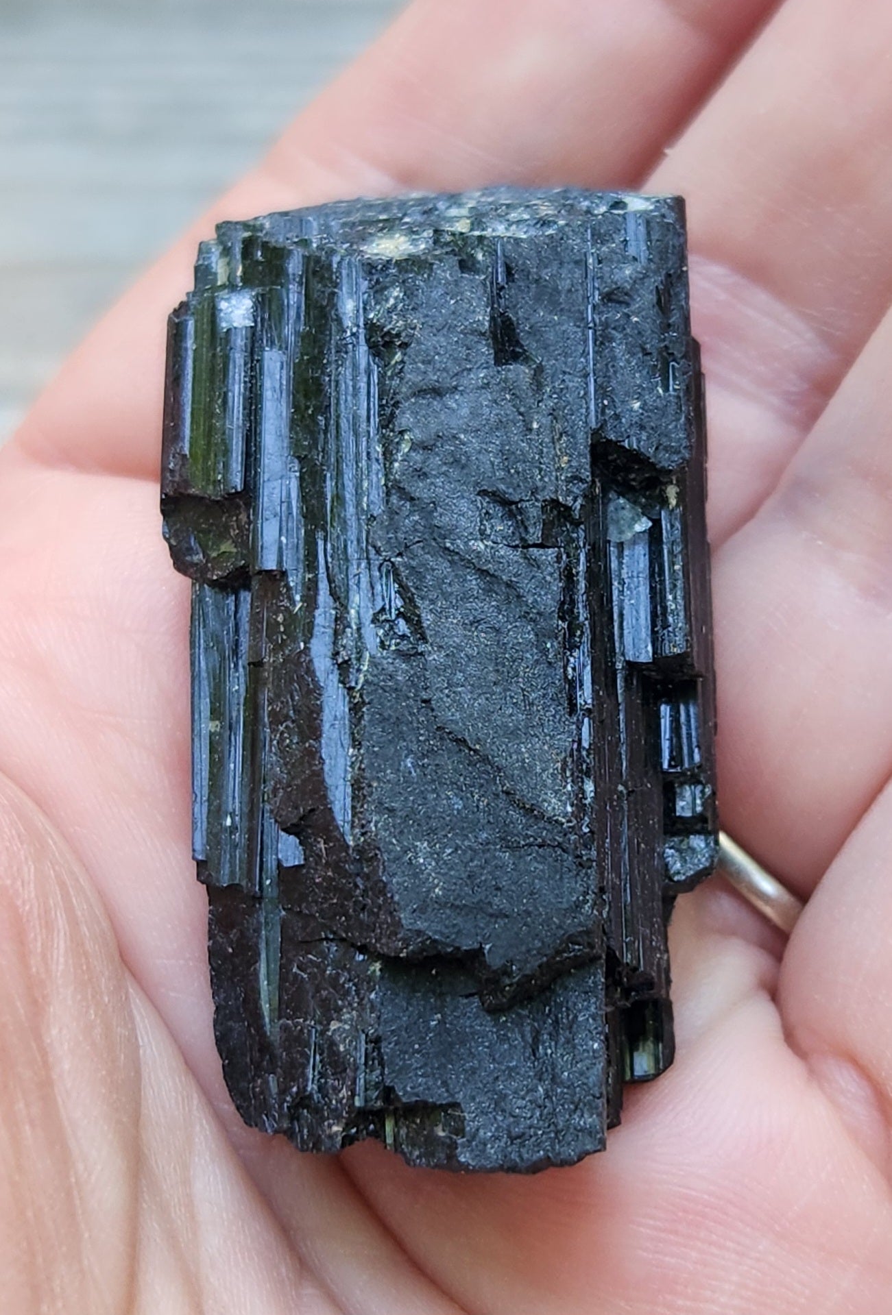 Raw Black Tourmaline Crystal Item RC426