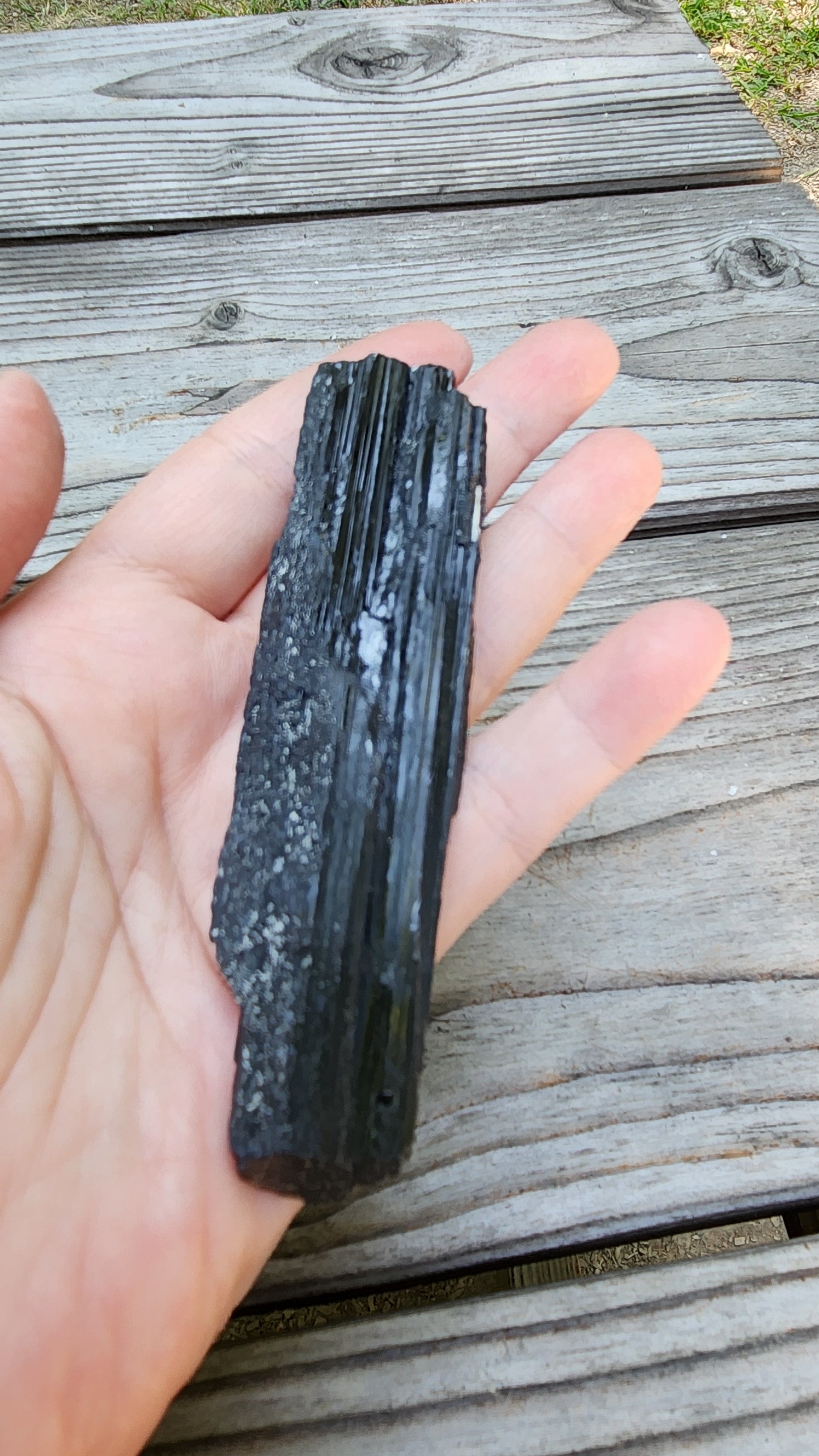 Raw Black Tourmaline Crystal Item RC429