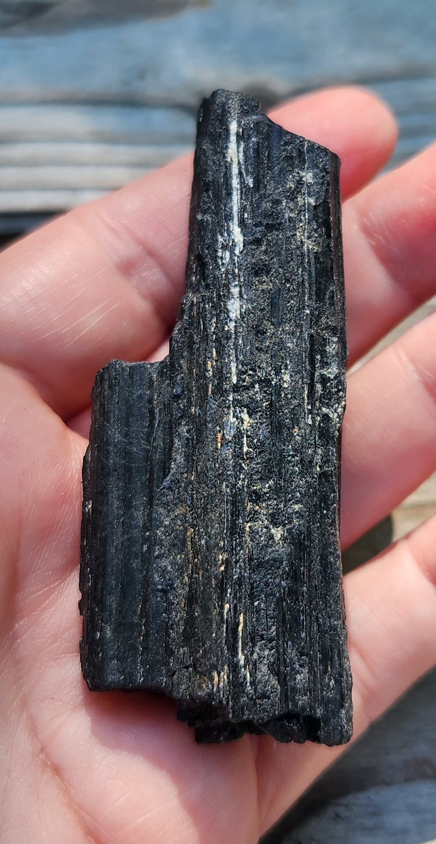 Raw Black Tourmaline Crystal Item RC430