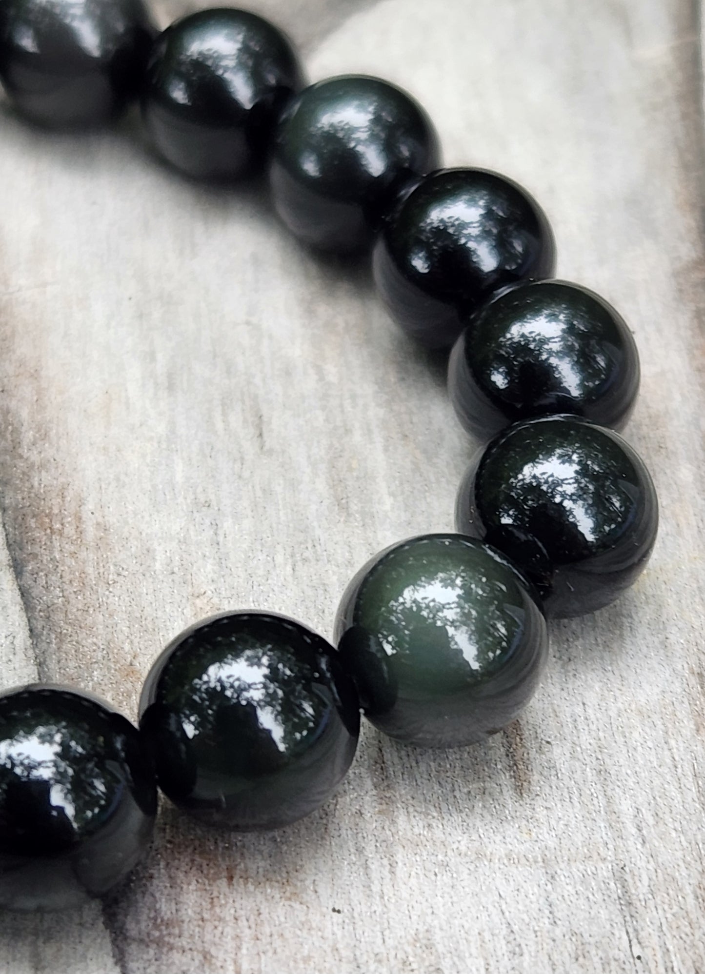 Rainbow Obsidian Stretch Bracelet 10mm Beads JL444