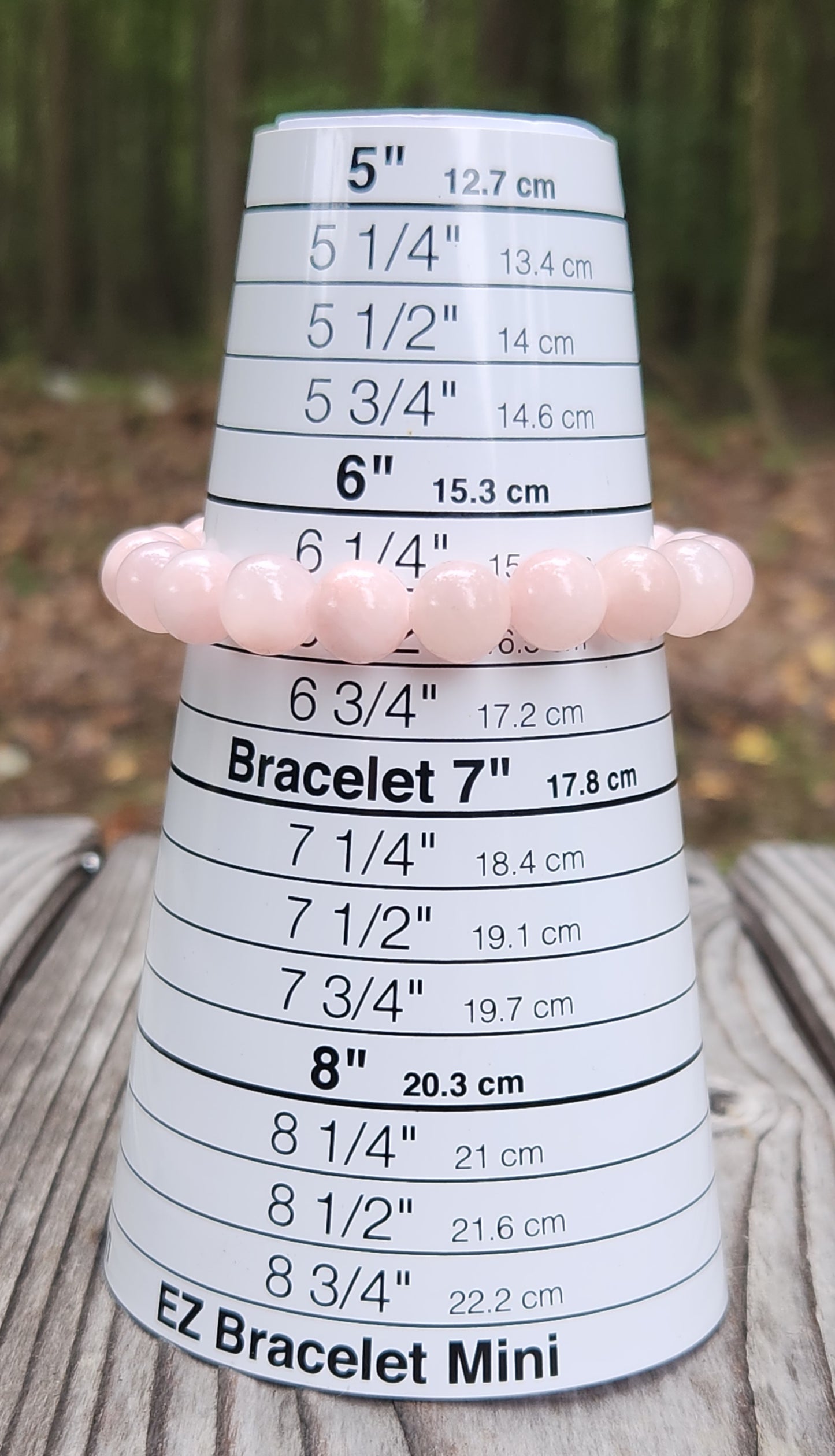 Pink Jade Marble Stretch Bracelet 10mm Item JL441