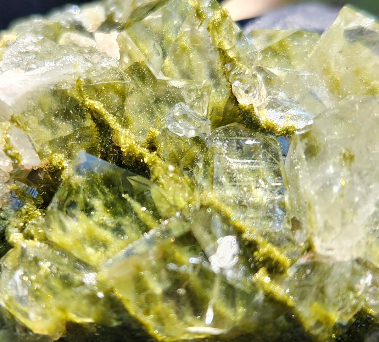 High Grade Forest Epidote with Quartz (Fairy Forest Epidote) - Hakkari, Turkey ItemSP455