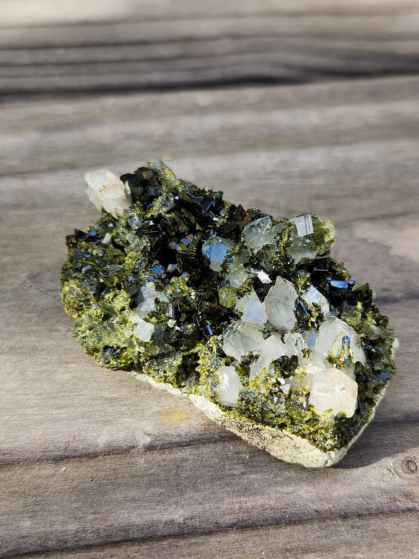 High Grade Forest Epidote with Quartz (Fairy Forest Epidote) - Hakkari, Turkey ItemSP454