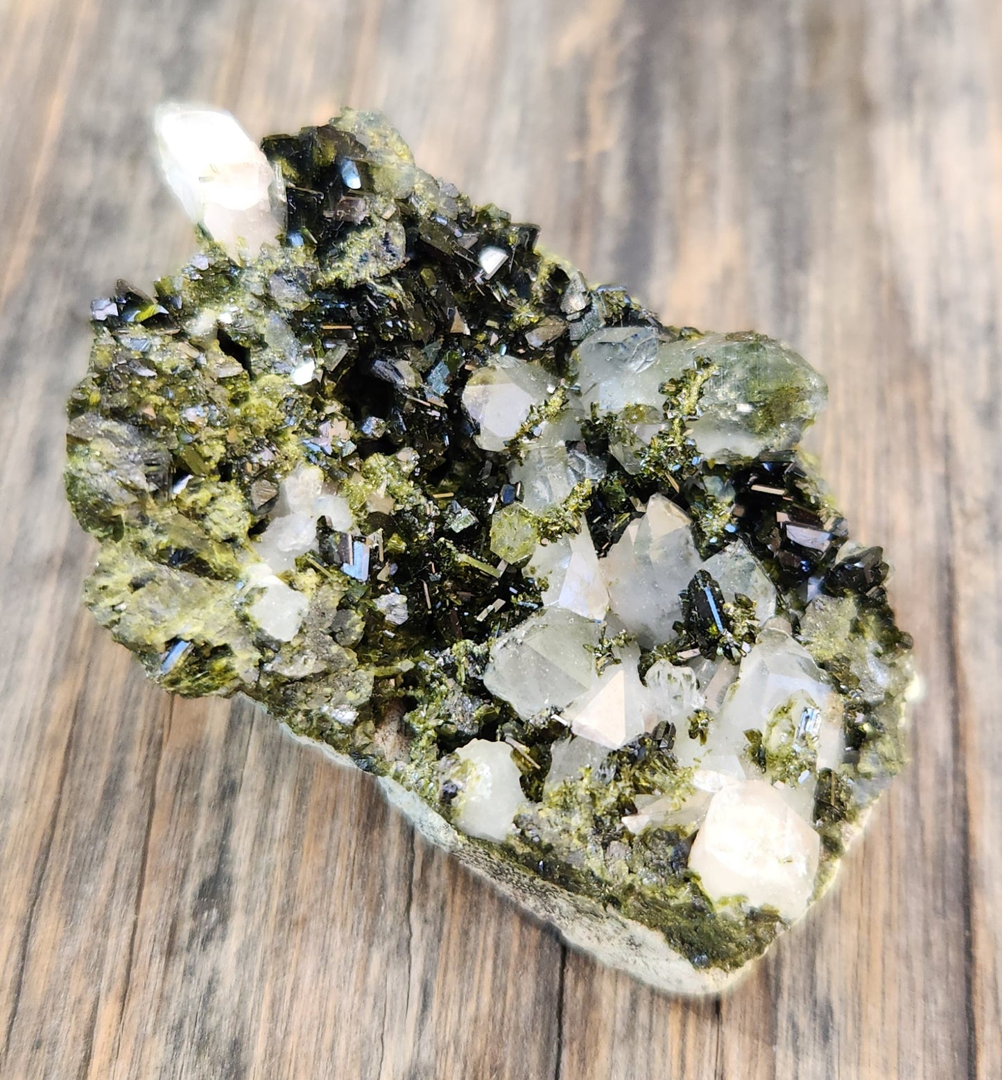 High Grade Forest Epidote with Quartz (Fairy Forest Epidote) - Hakkari, Turkey ItemSP454