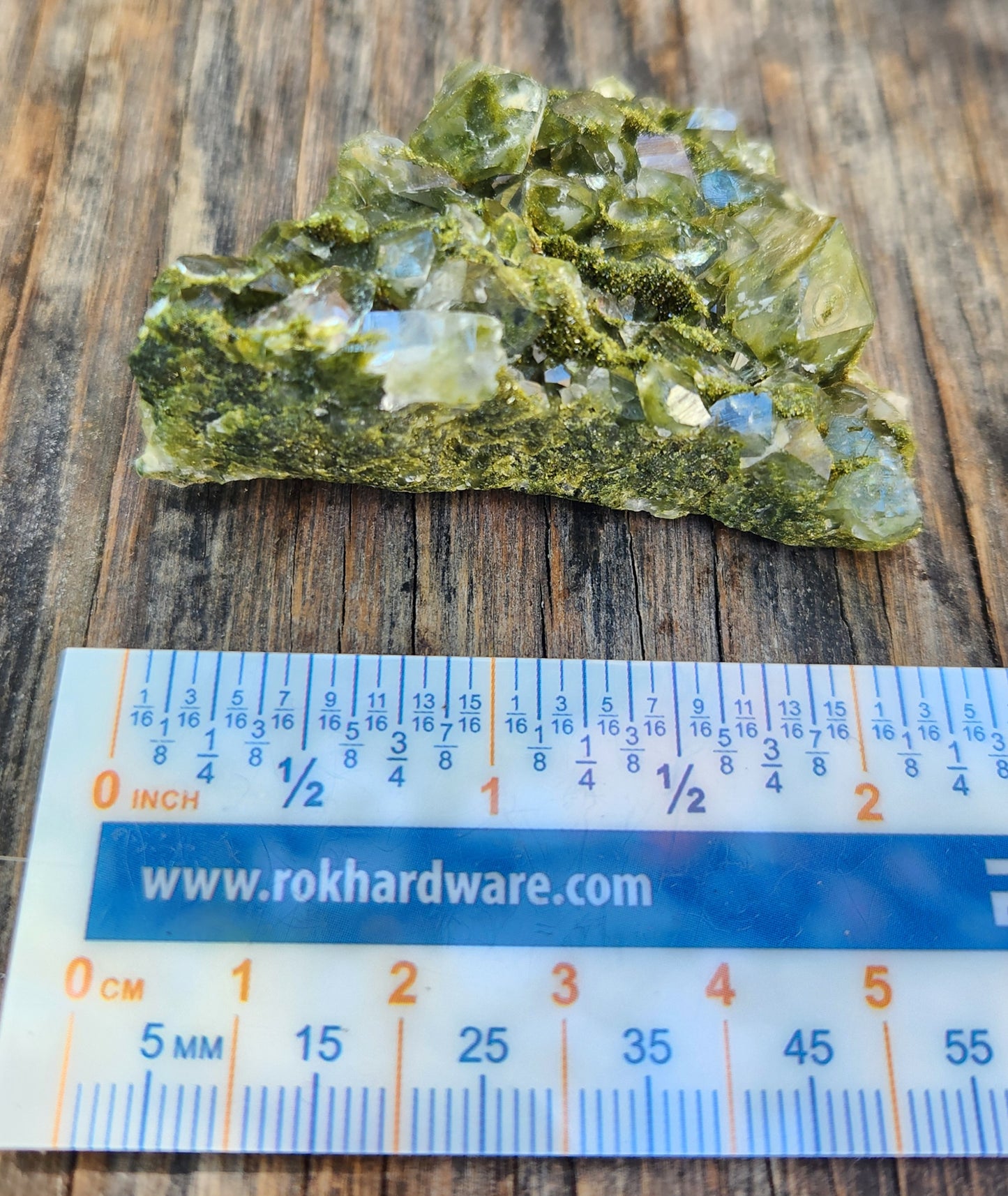 High Grade Forest Epidote with Quartz (Fairy Forest Epidote) Rainbows All Over! Hakkari, Turkey ItemSP457