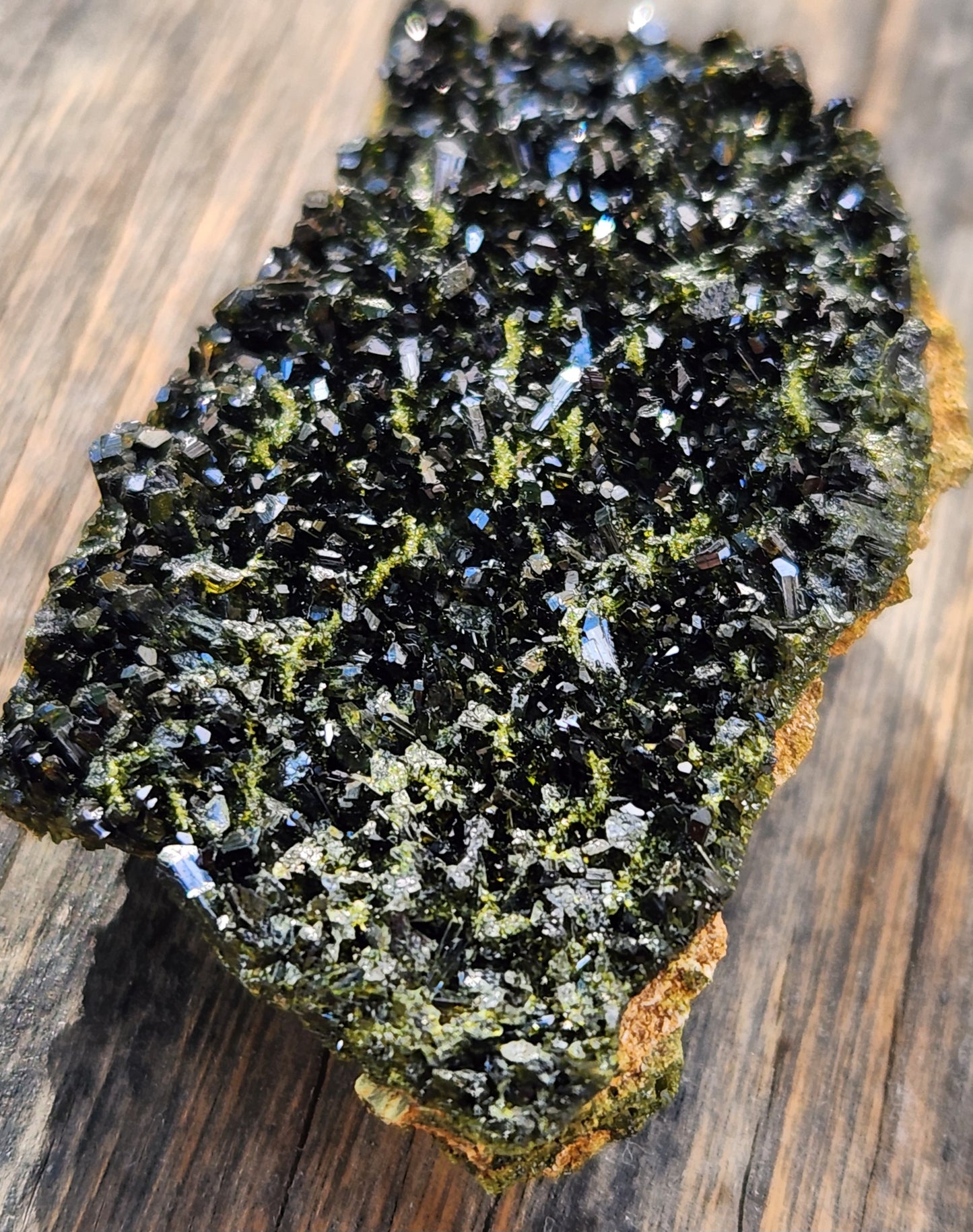 High Grade Forest Epidote with Quartz (Fairy Forest Epidote) Gorgeous Dark Green Hakkari, Turkey ItemSP463