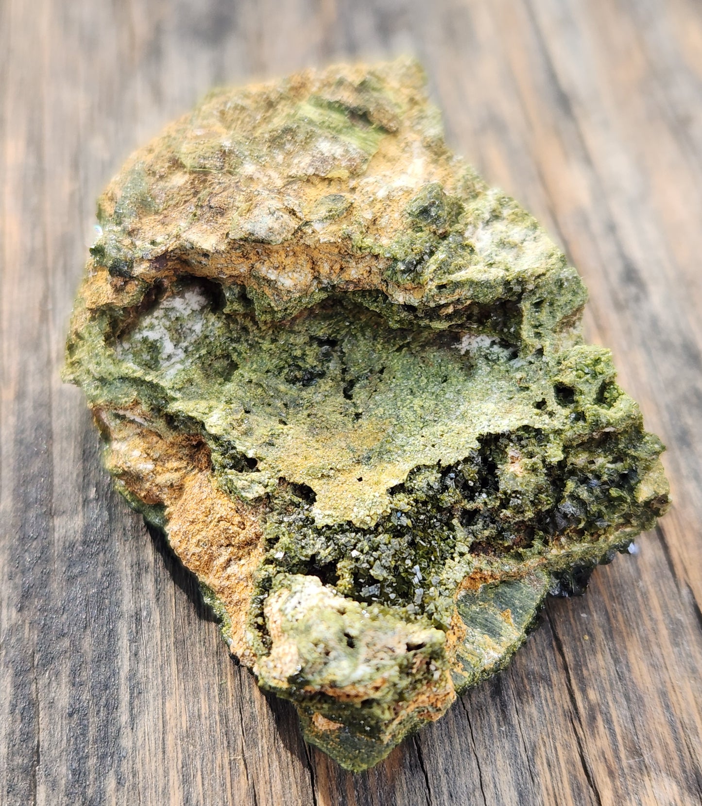 High Grade Forest Epidote with Quartz (Fairy Forest Epidote) Gorgeous Dark Green Hakkari, Turkey ItemSP463