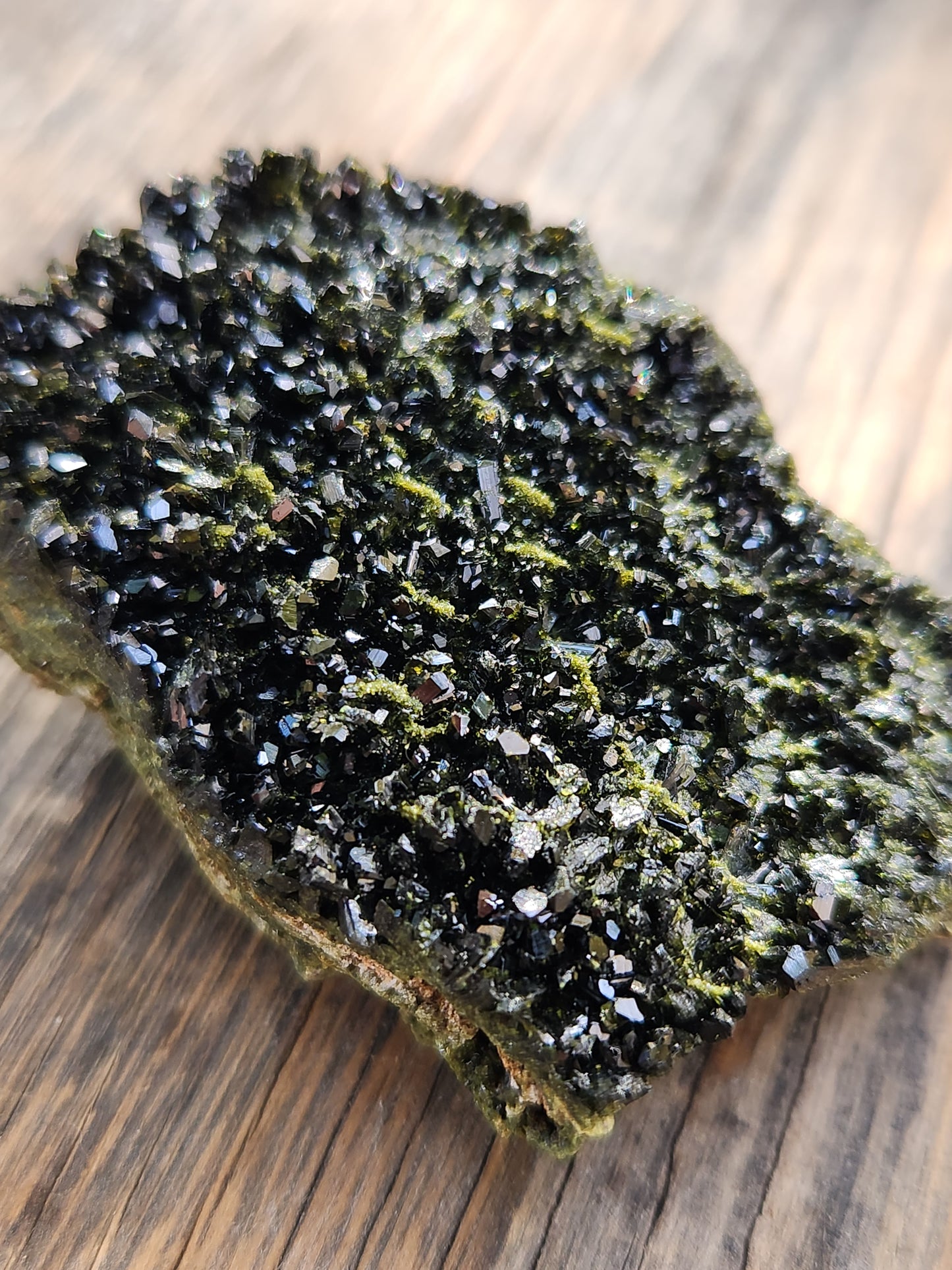 High Grade Forest Epidote with Quartz (Fairy Forest Epidote) Gorgeous Dark Green Hakkari, Turkey ItemSP463