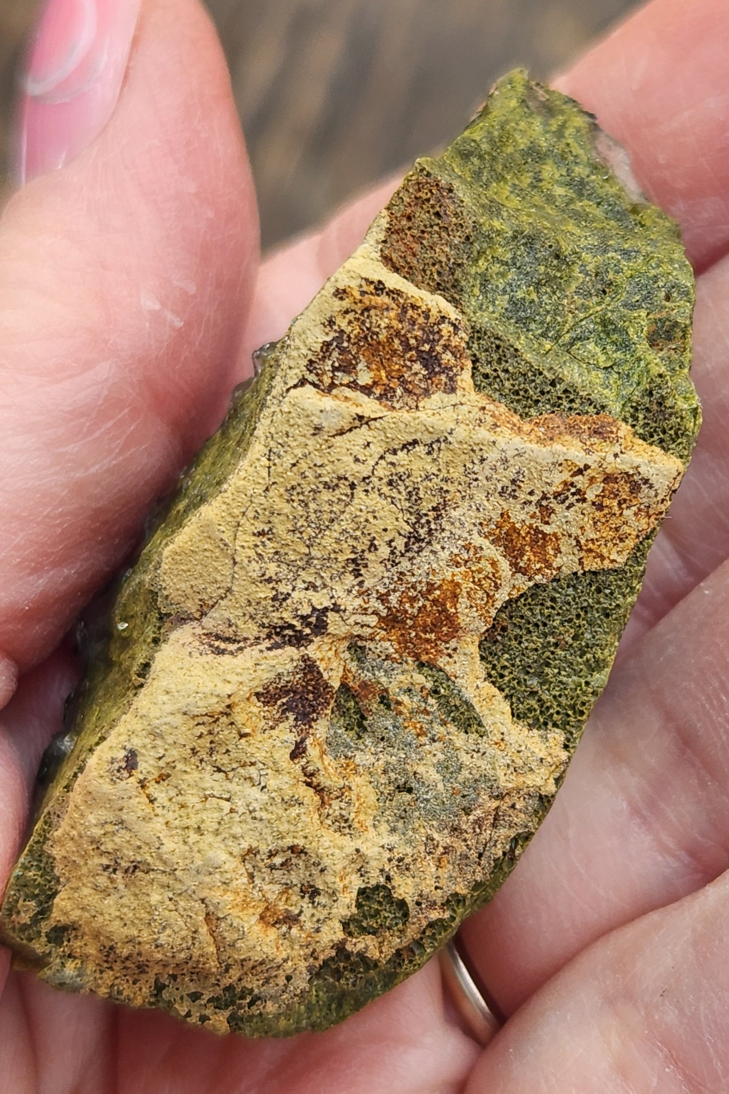 High Grade Forest Epidote with Quartz (Fairy Forest Epidote) Rainbows! Hakkari, Turkey ItemSP464