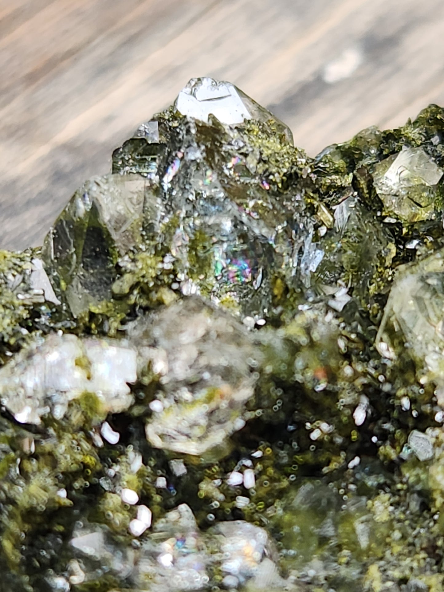 High Grade Forest Epidote with Quartz (Fairy Forest Epidote) Hakkari, Turkey ItemSP465