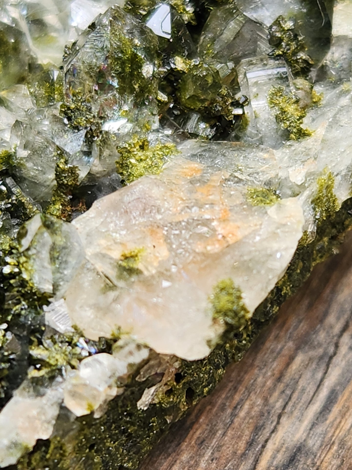 High Grade Forest Epidote with Quartz (Fairy Forest Epidote) Hakkari, Turkey ItemSP465