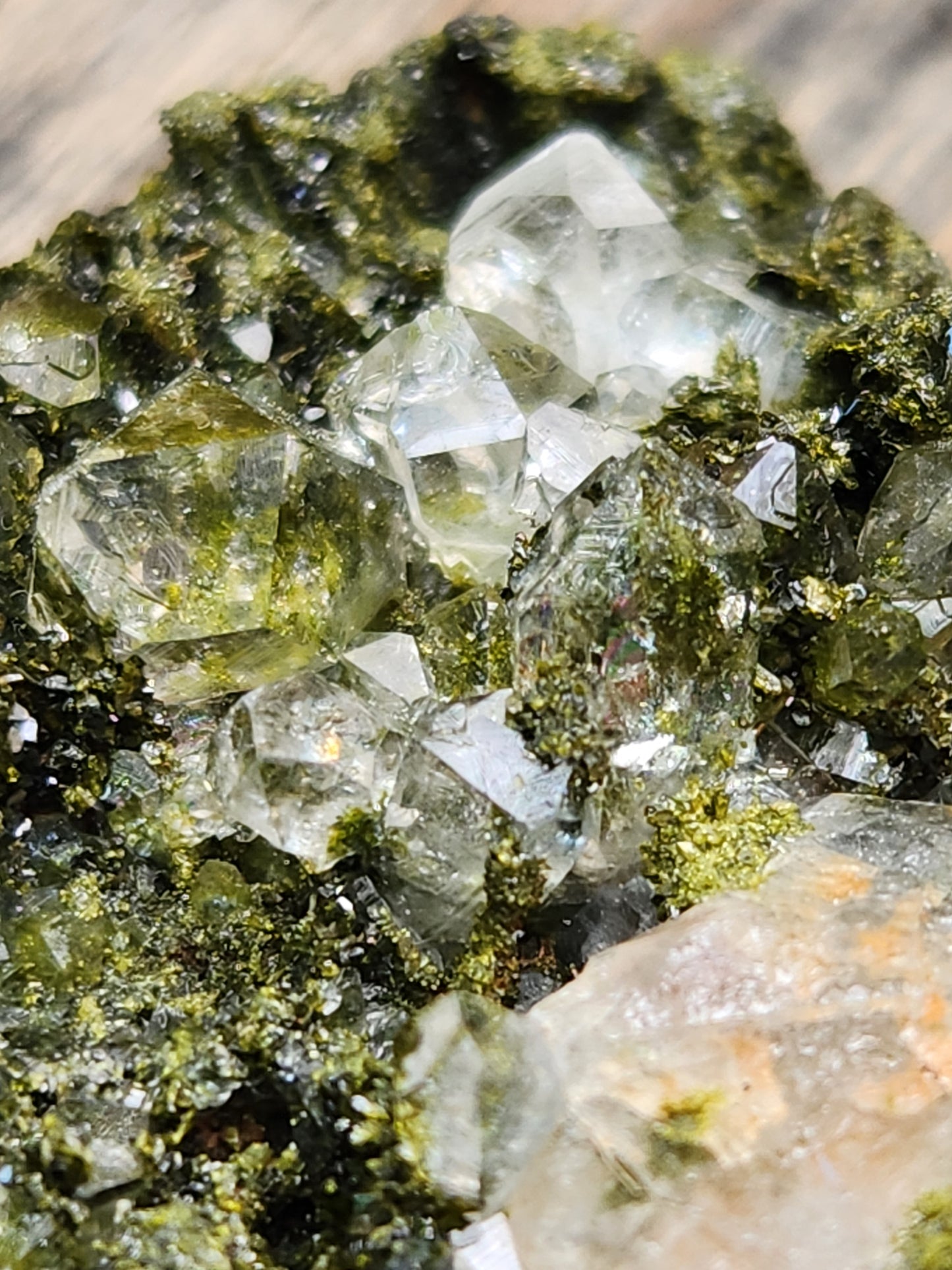 High Grade Forest Epidote with Quartz (Fairy Forest Epidote) Hakkari, Turkey ItemSP465