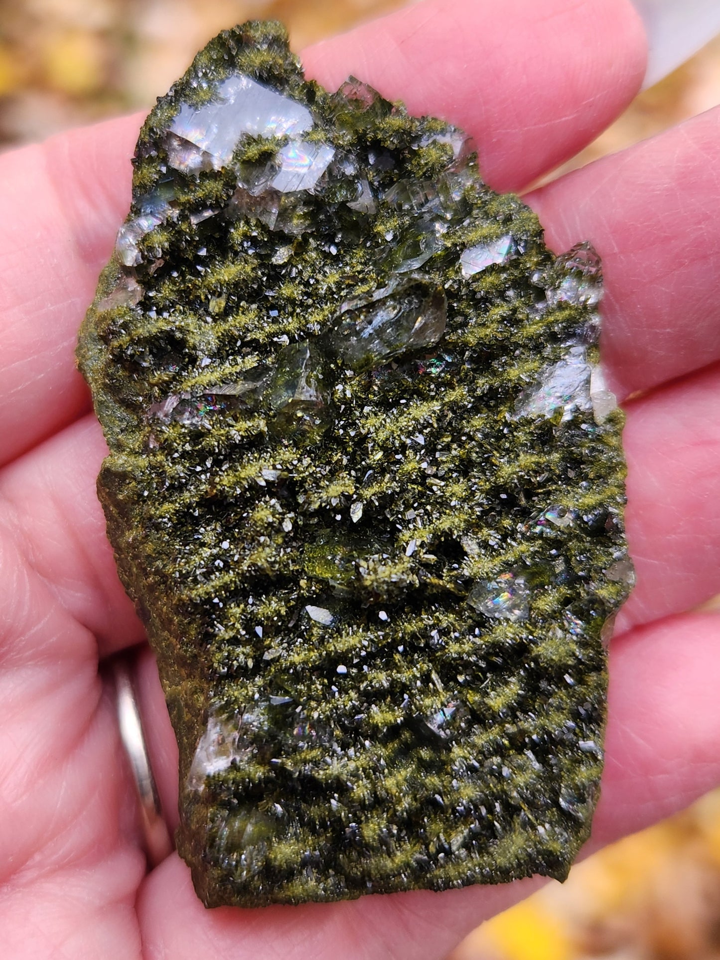High Grade Forest Epidote with Quartz (Fairy Forest Epidote) Hakkari, Turkey ItemSP468