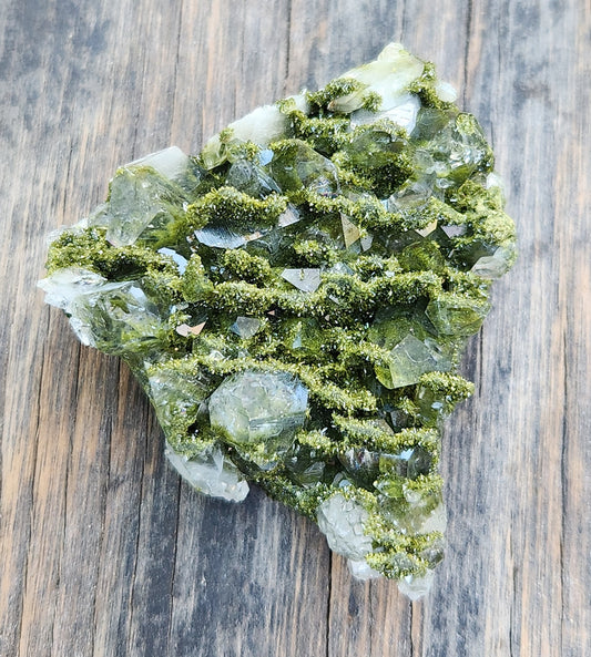 High Grade Forest Epidote with Quartz (Fairy Forest Epidote) Hakkari, Turkey ItemSP470