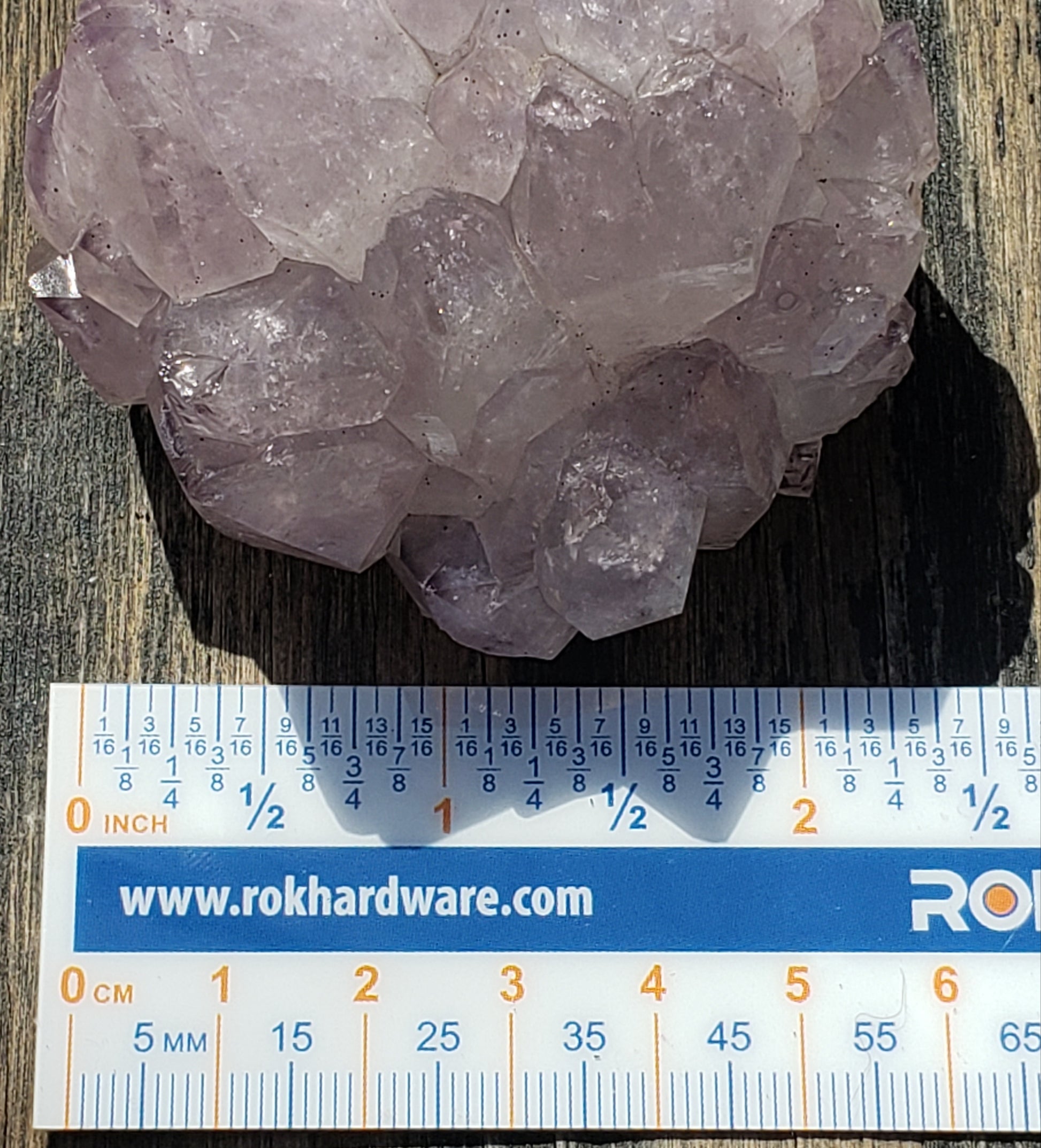 Amethyst pine cluster ruler AM11-4