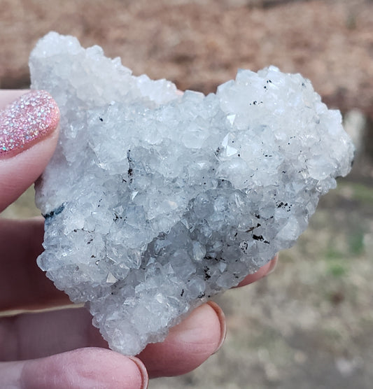 Natural amethyst pine cluster showing raw crystal texture and sparkle AM12-1