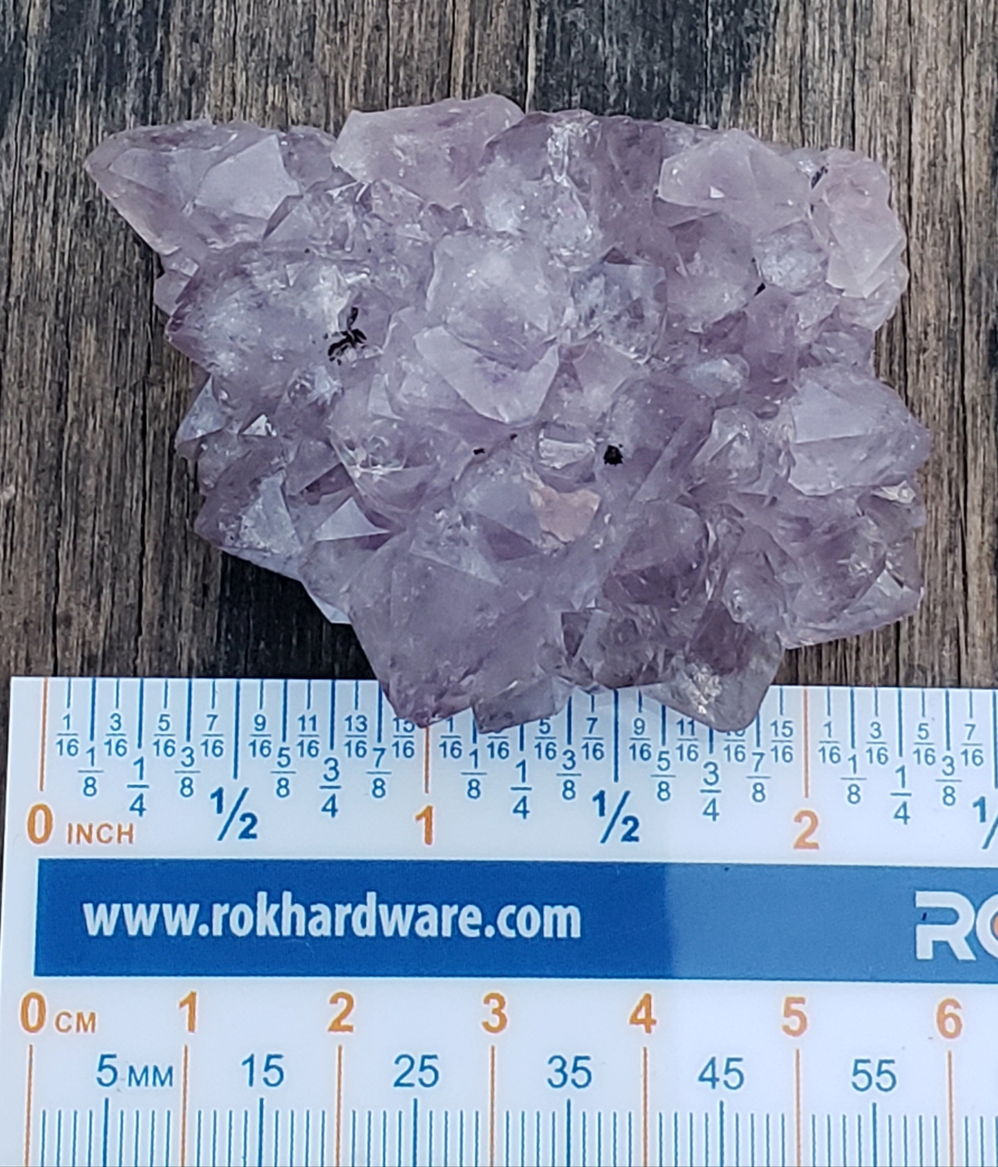 Amethyst pine cluster with tightly packed crystal points and lilac color AM13-3