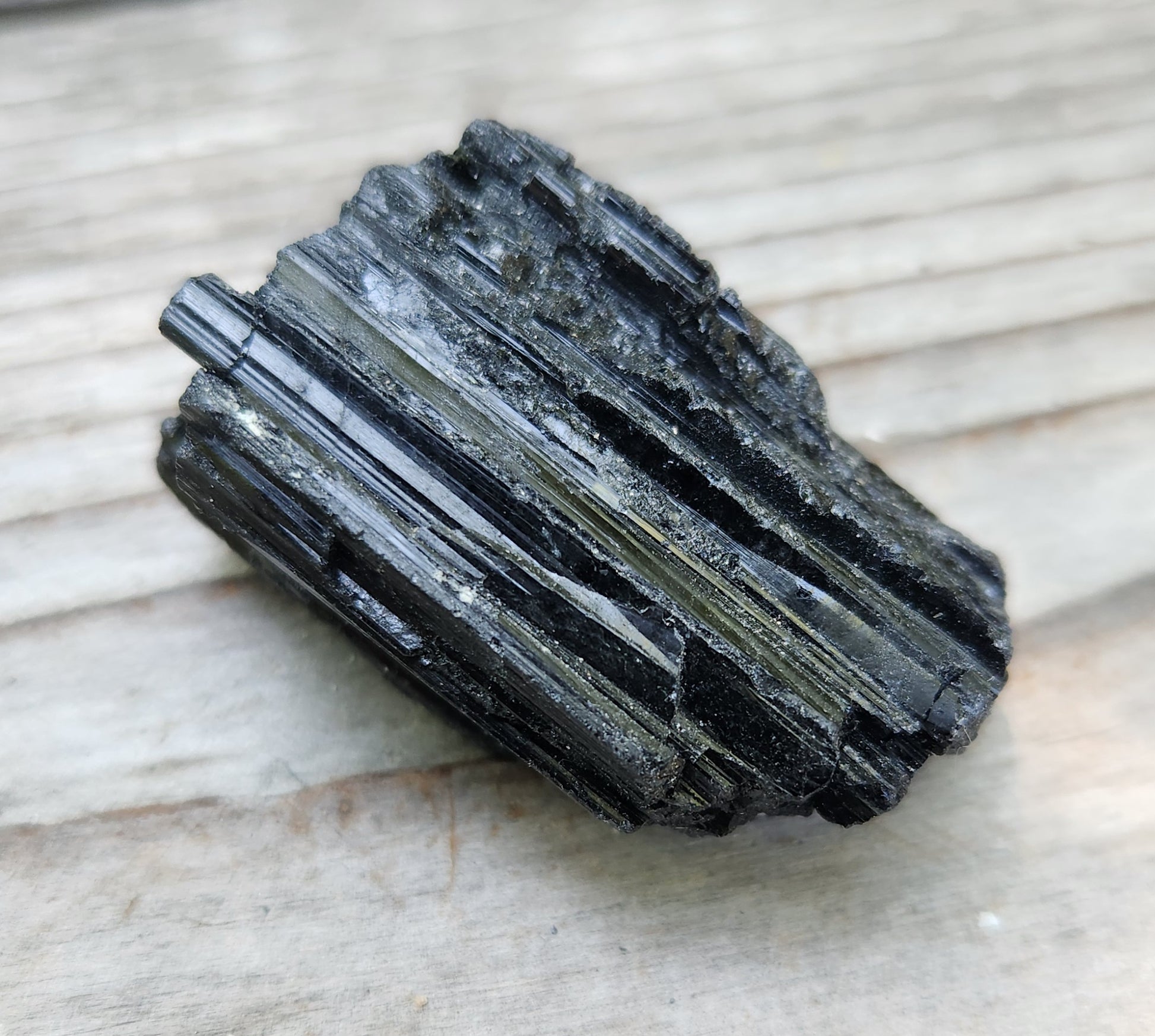 Collector grade black tourmaline crystal for mineral display and study, item RC427