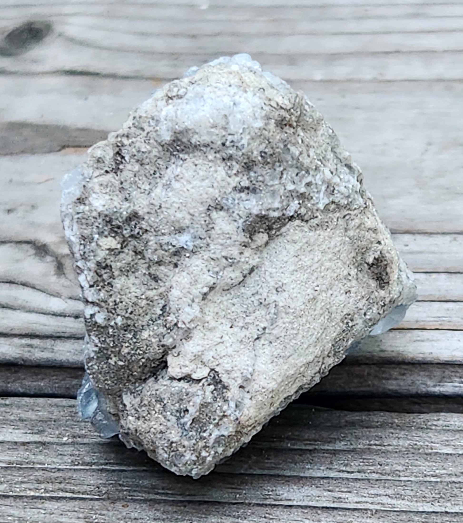 Raw Celestite crystal cluster, collector-grade mineral display specimen, item RC433