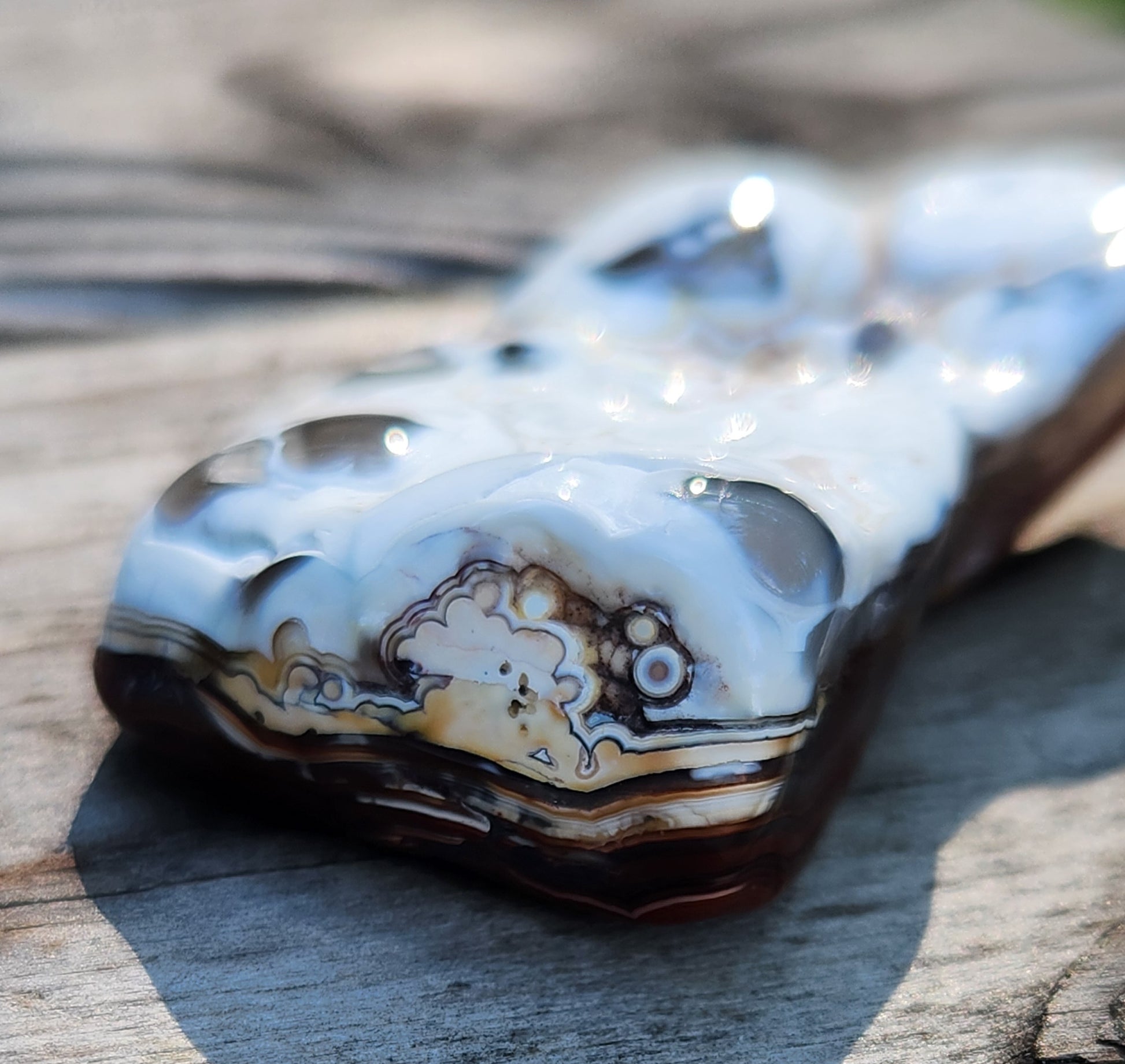 Natural banded agate, TA357