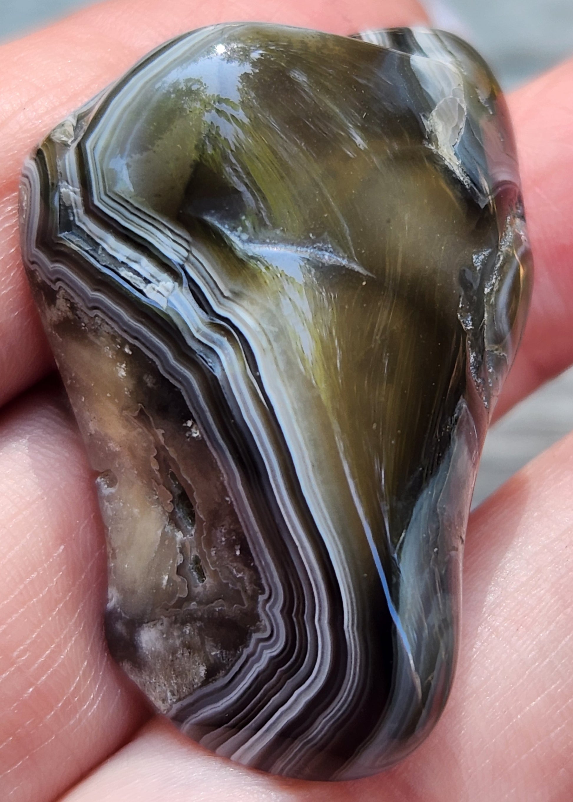 Polished Mexican Crazy Lace Agate, TA365