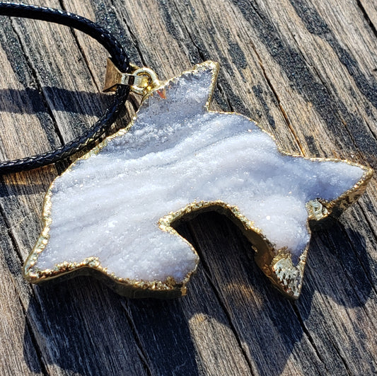 druzy dolphin necklace 