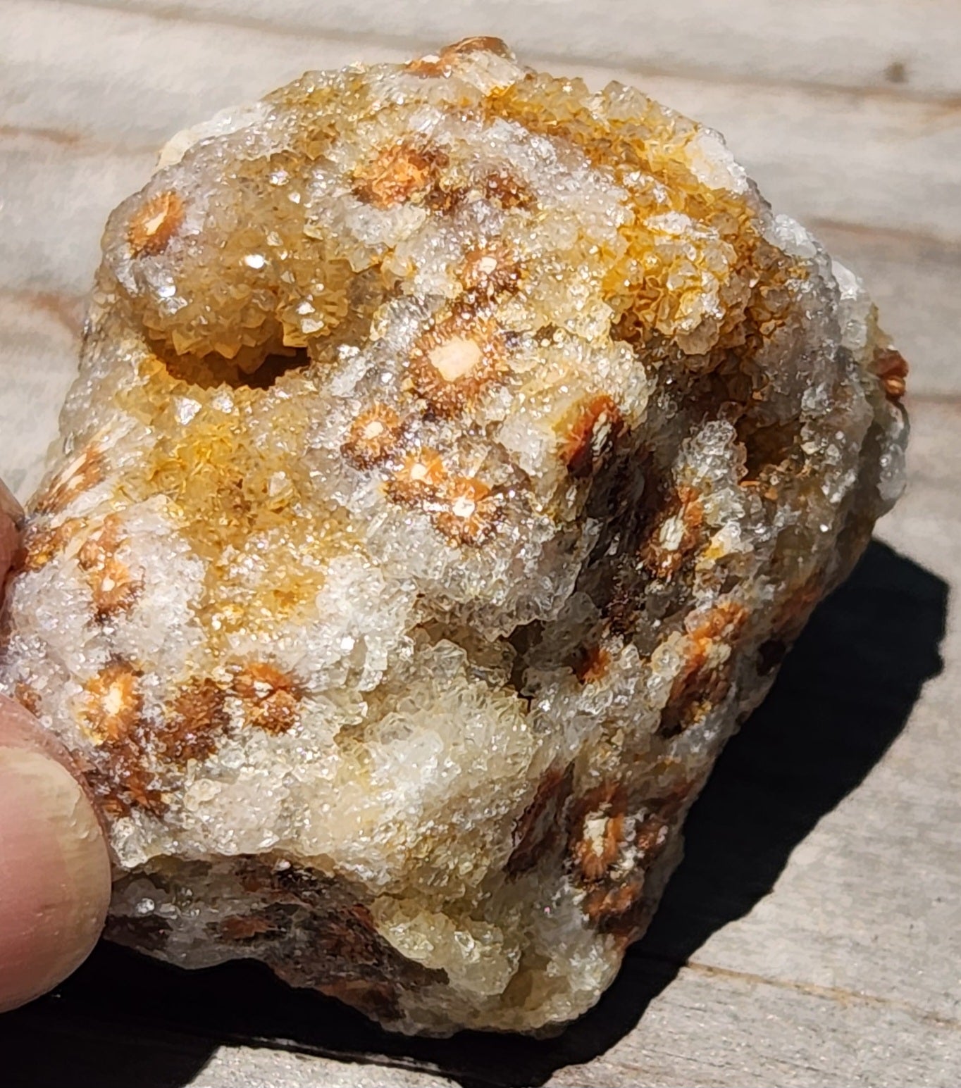Ocean Jasper druzy showing micro-crystals