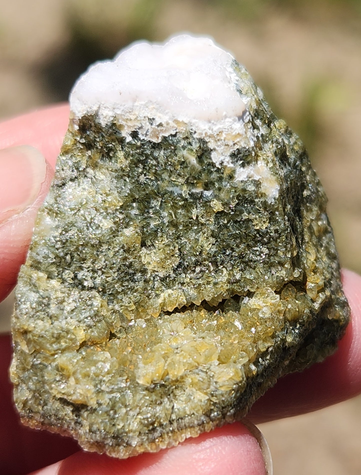 Ocean Jasper druzy showing micro-crystals