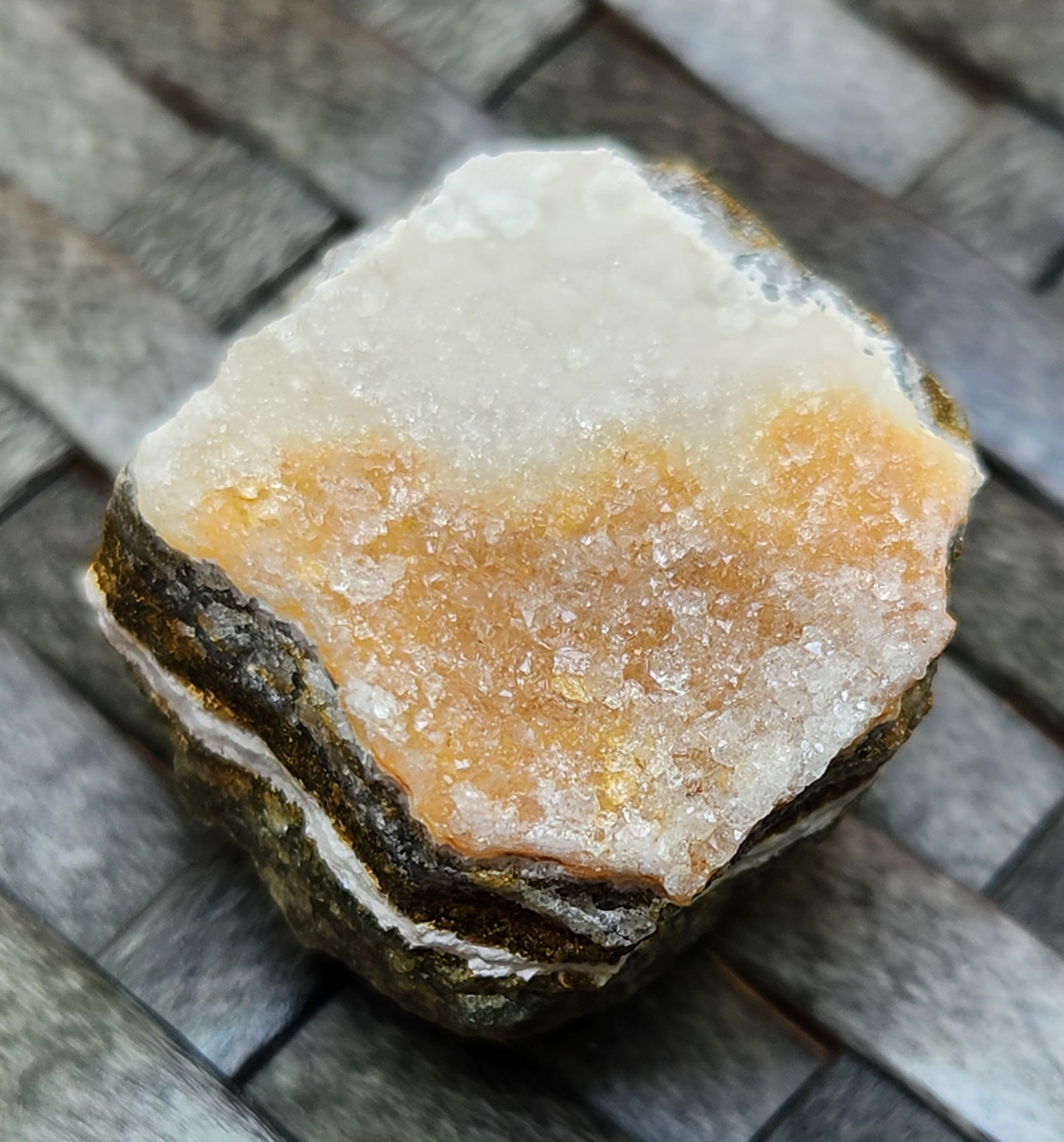 Ocean Jasper druzy showing micro-crystals