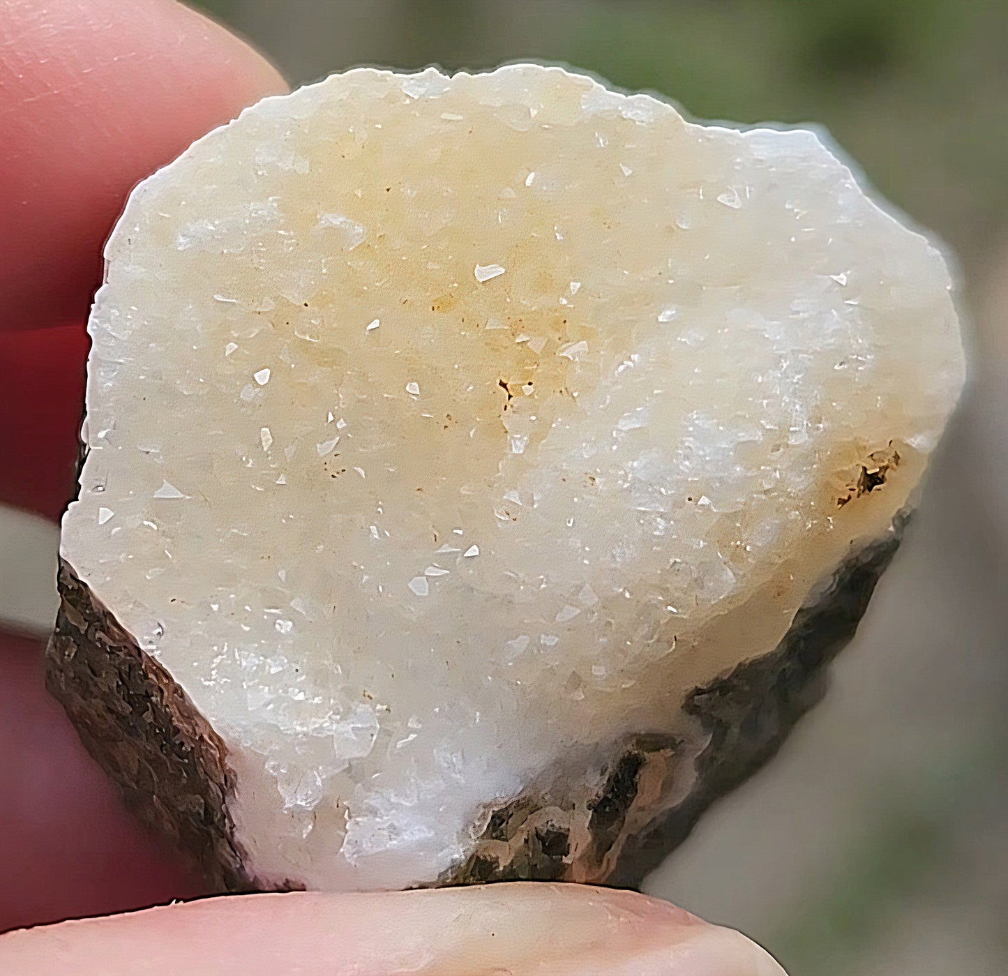 Ocean Jasper druzy showing micro-crystals