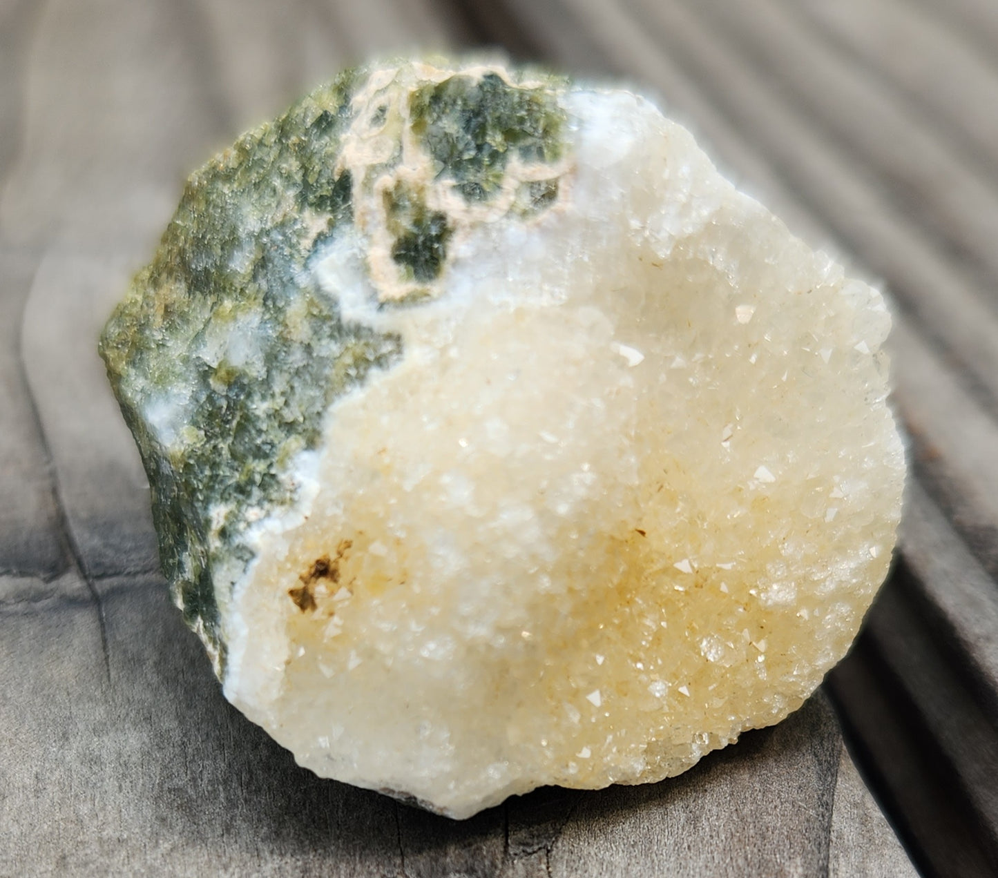 Ocean Jasper druzy showing micro-crystals