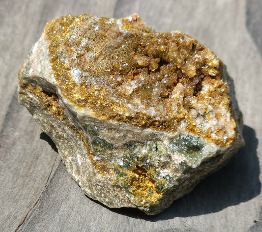 Small ocean jasper druzy rough crystal with natural sparkle