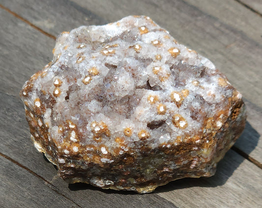 Small ocean jasper druzy rough crystal with natural sparkle