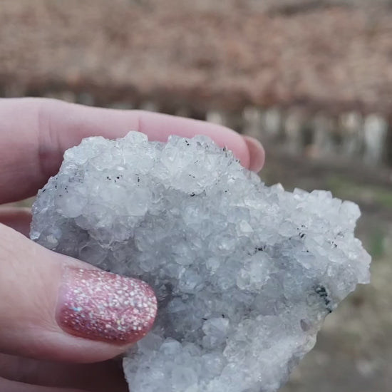 Natural amethyst pine cluster video AM12